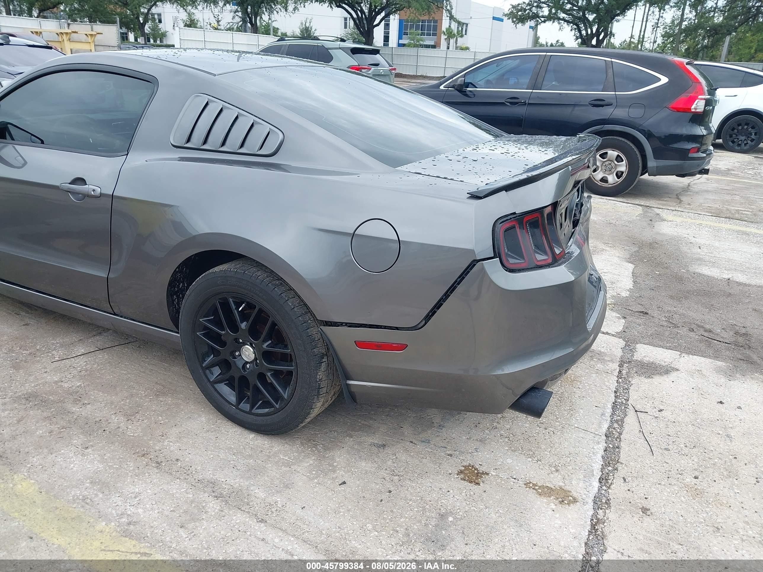 2014 Ford Mustang V6 Gray vin: 1ZVBP8AM1E5313053
