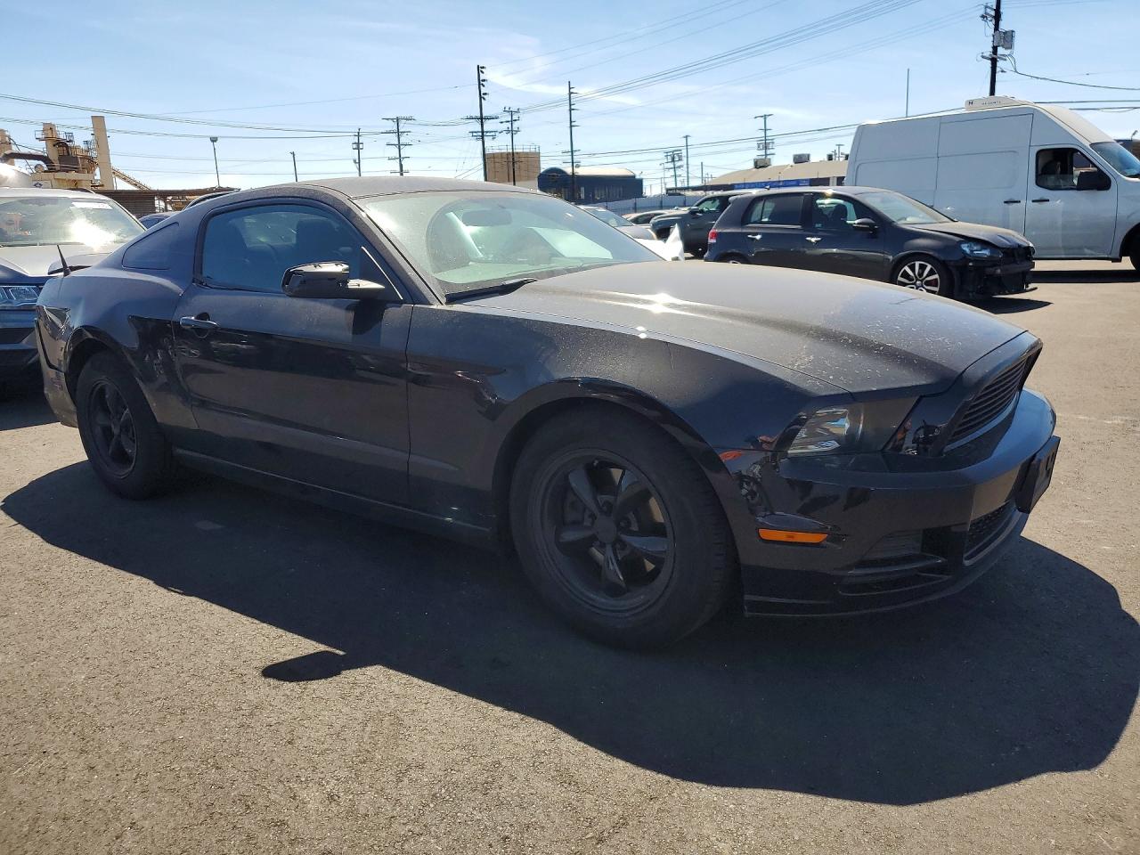 2014 Ford Mustang Black vin: 1ZVBP8AM1E5313683