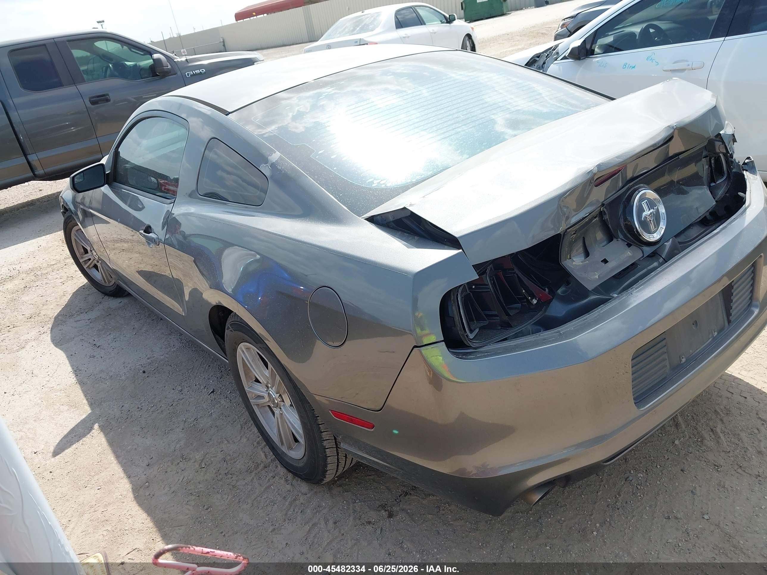 2014 Ford Mustang V6 Gray vin: 1ZVBP8AM1E5316423