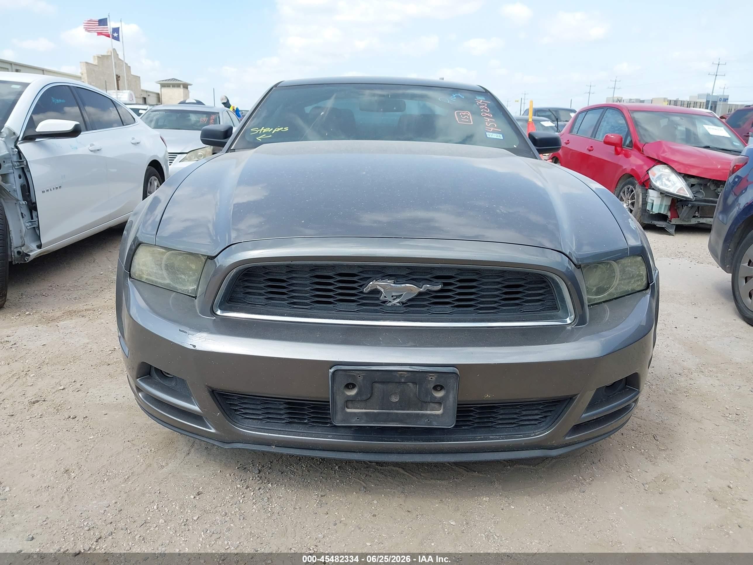 2014 Ford Mustang V6 Gray vin: 1ZVBP8AM1E5316423