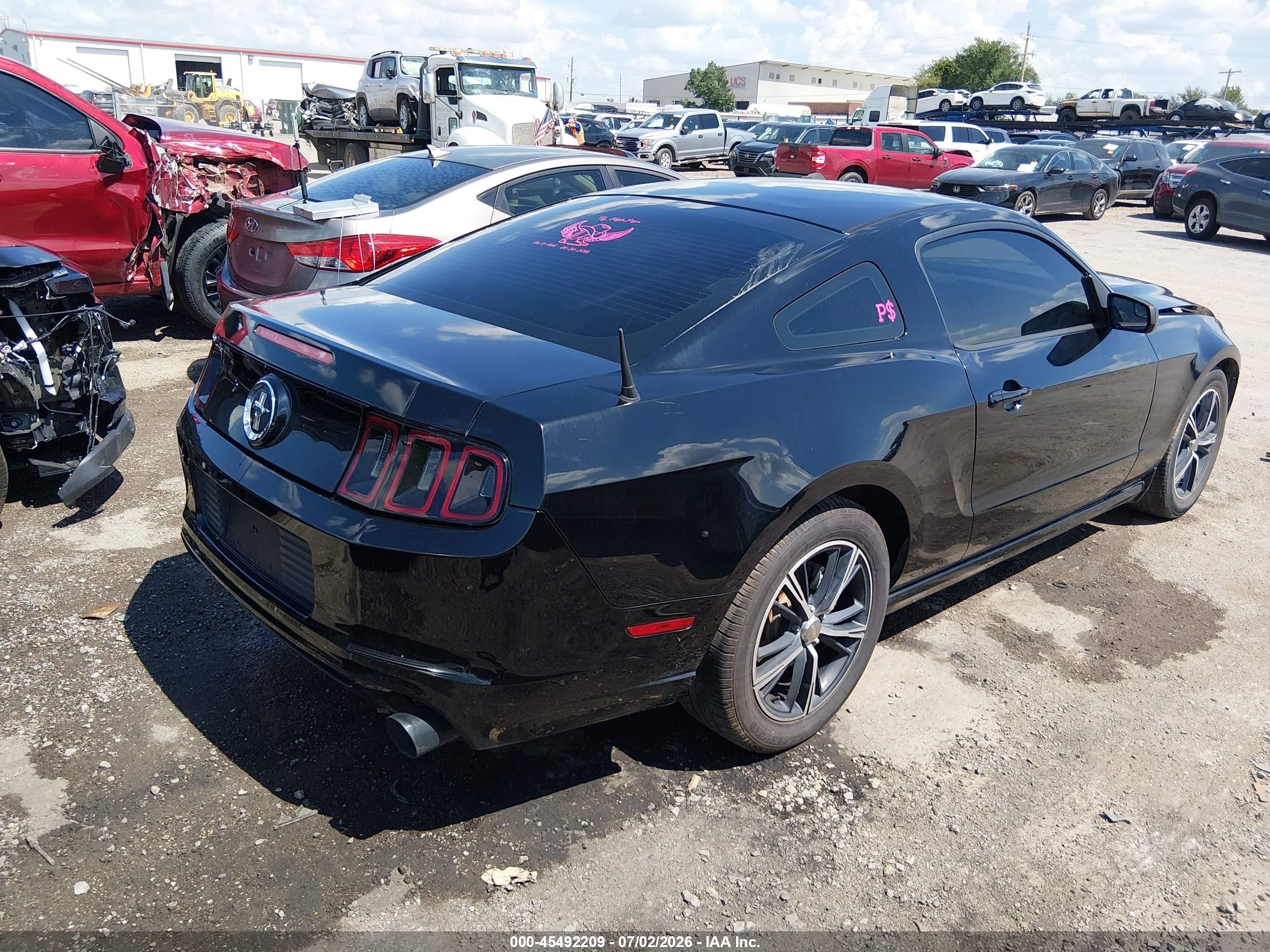 2014 Ford Mustang V6 Black vin: 1ZVBP8AM1E5321721