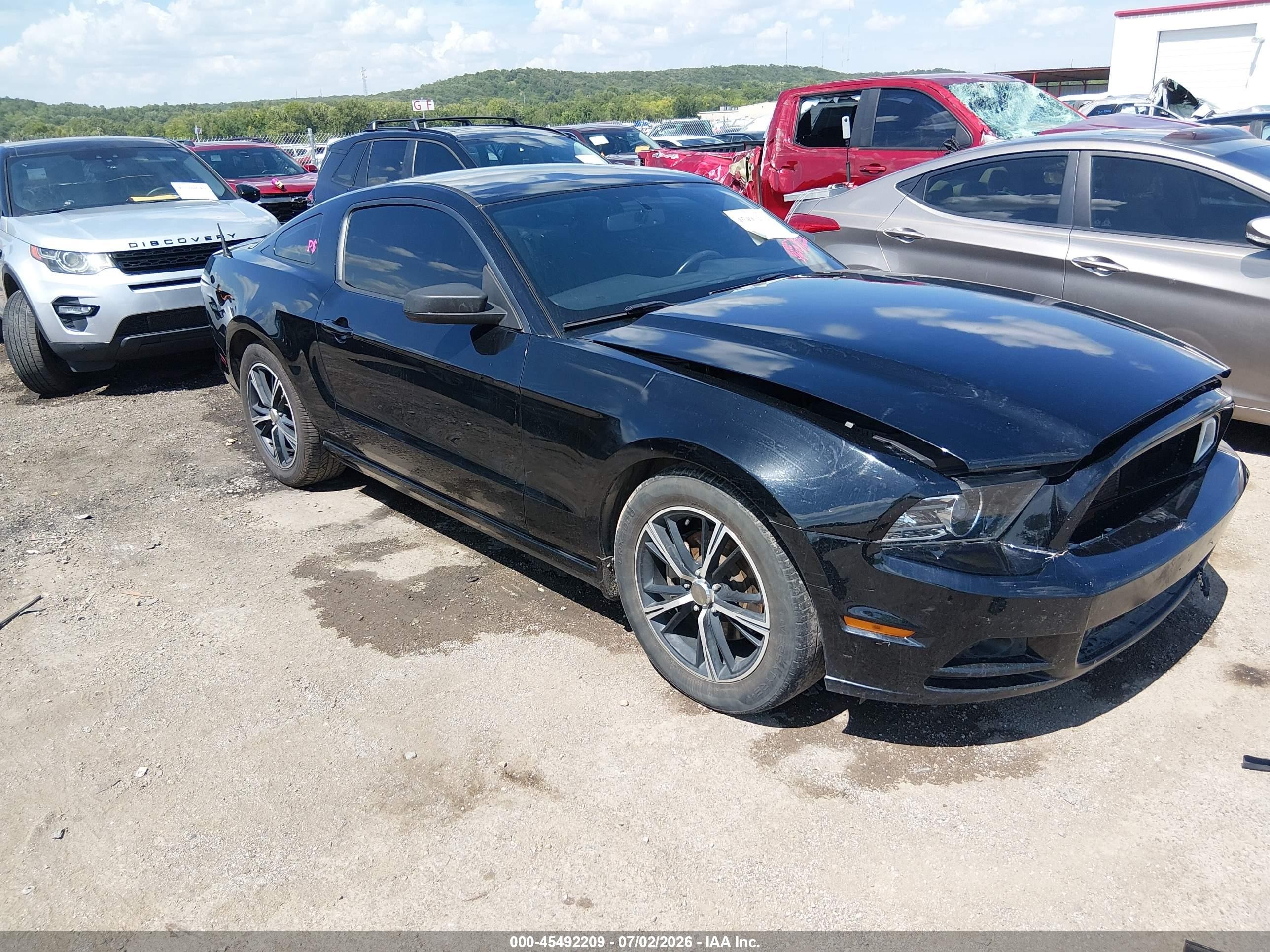 2014 Ford Mustang V6 Black vin: 1ZVBP8AM1E5321721