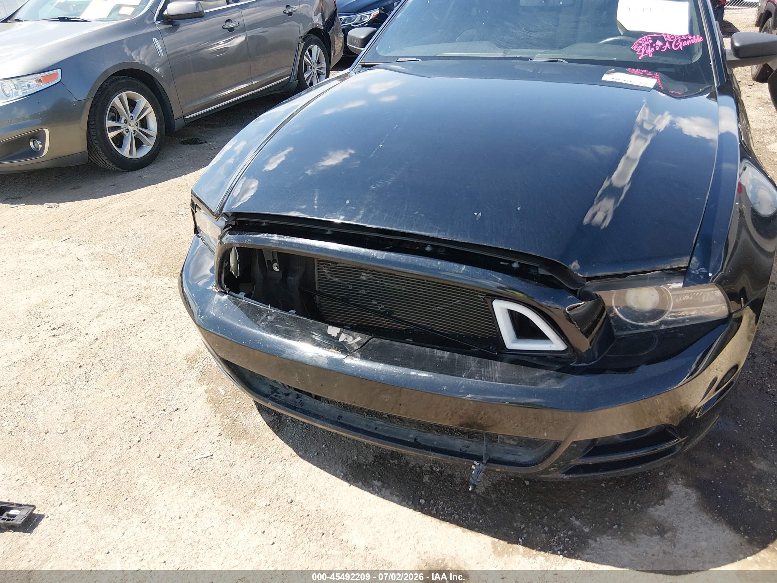 2014 Ford Mustang V6 Black vin: 1ZVBP8AM1E5321721