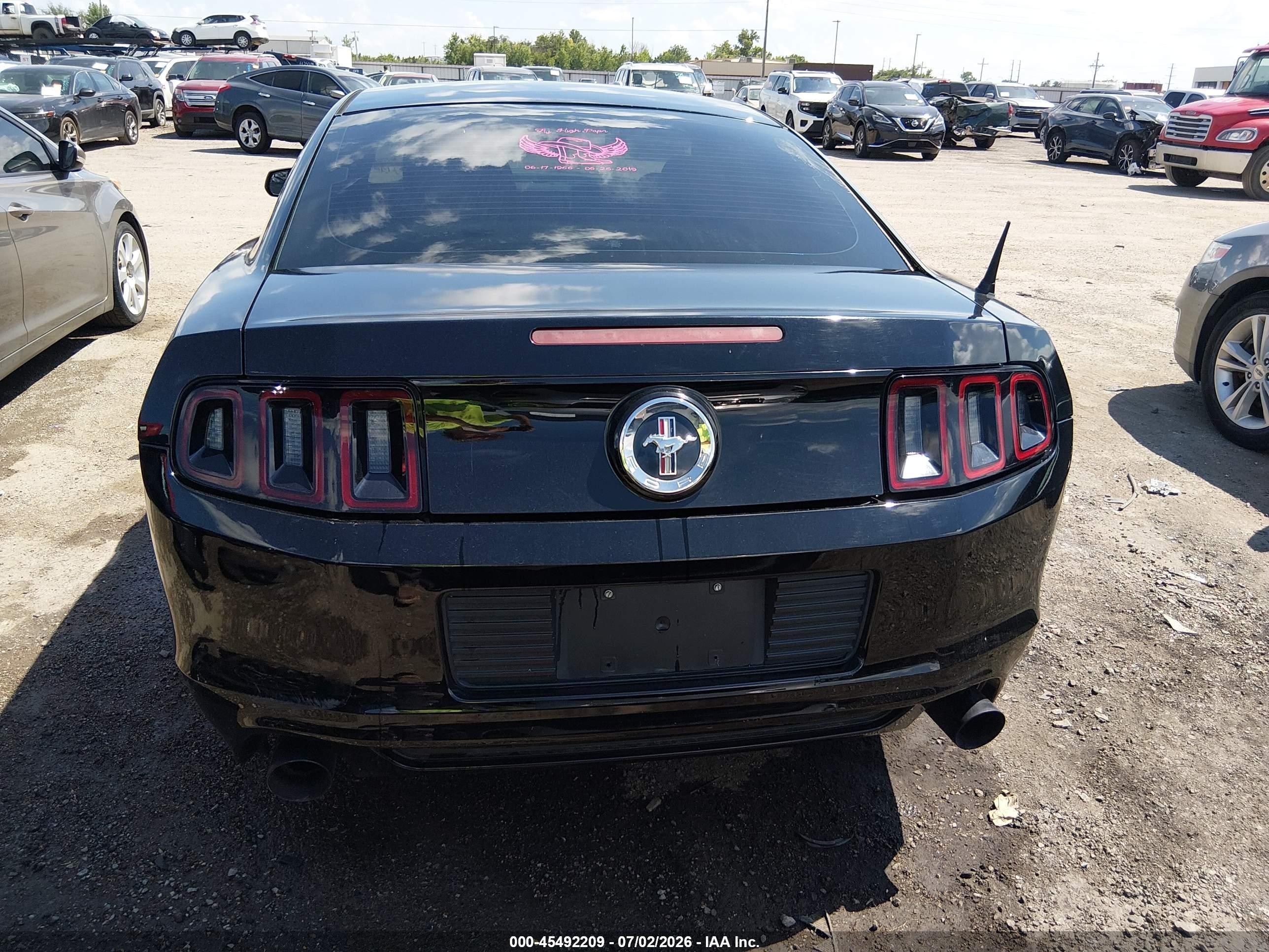 2014 Ford Mustang V6 Black vin: 1ZVBP8AM1E5321721