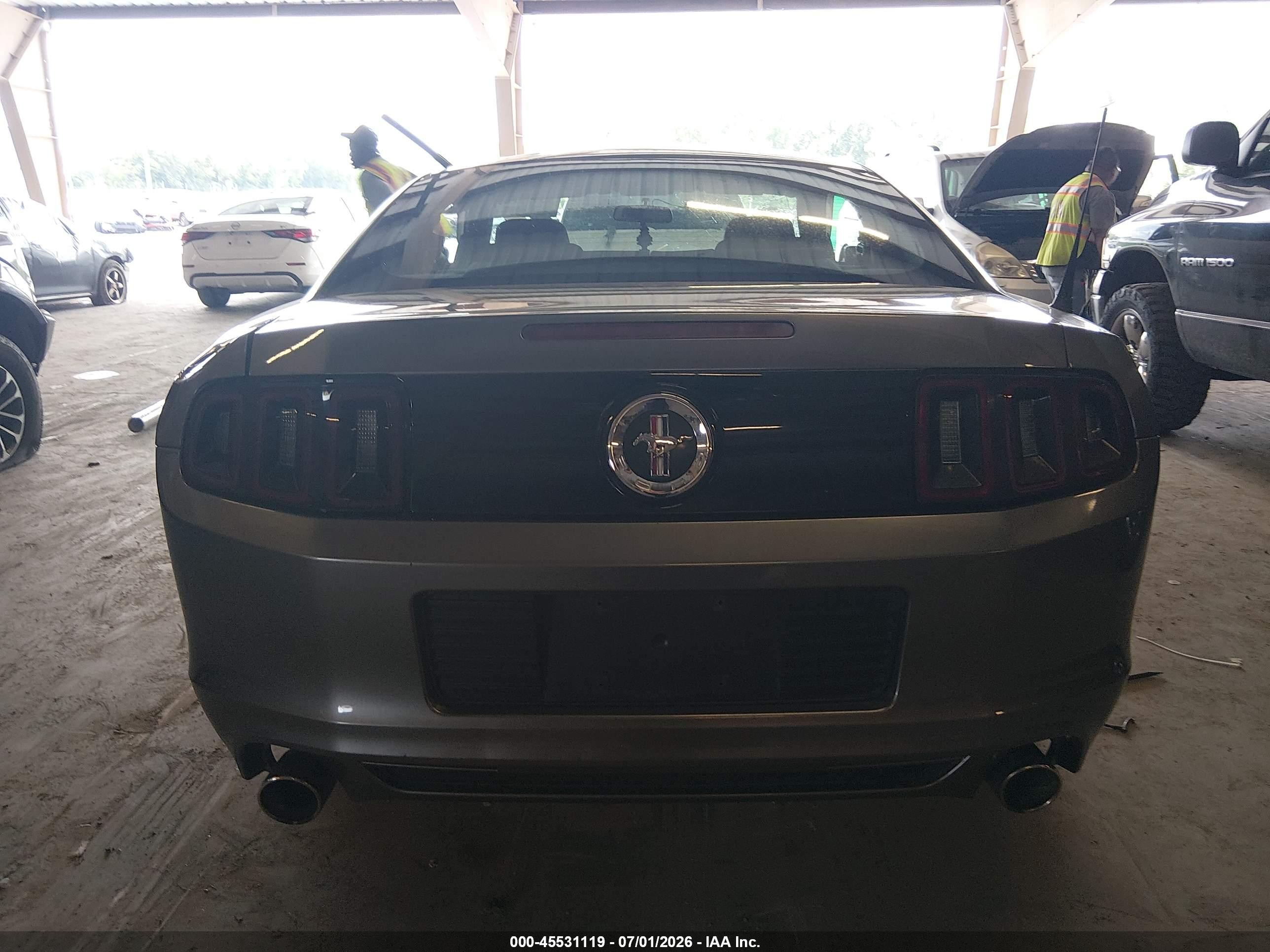 2014 Ford Mustang   Gray vin: 1ZVBP8AM1E5330354