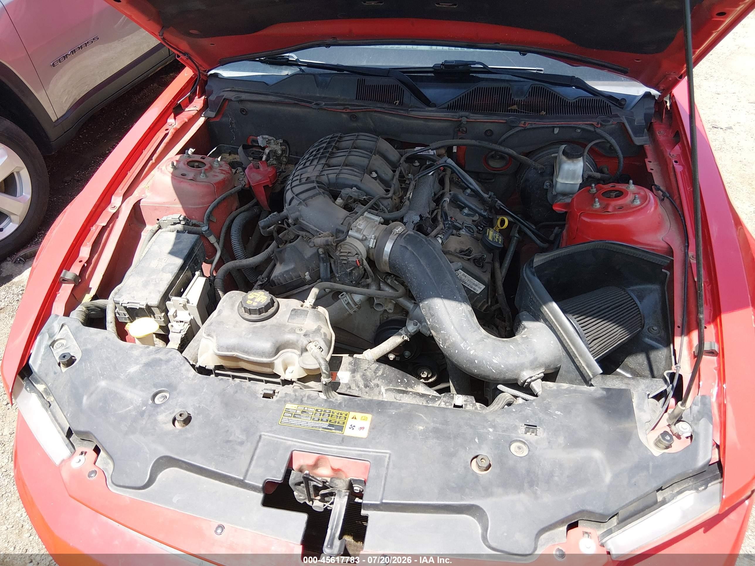 2011 Ford Mustang V6 Красный vin: 1ZVBP8AM2B5143894