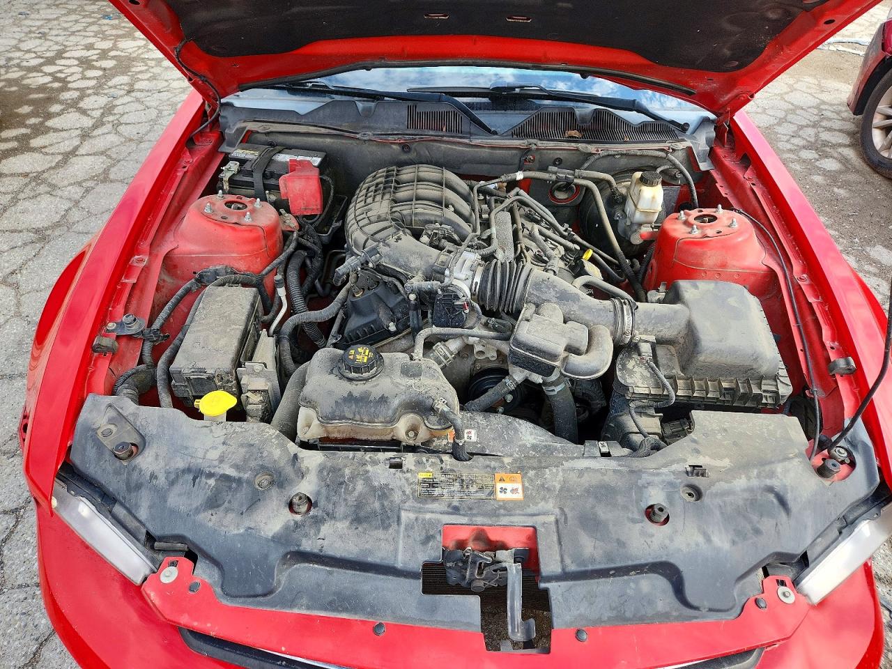 2011 Ford Mustang Red vin: 1ZVBP8AM2B5151025