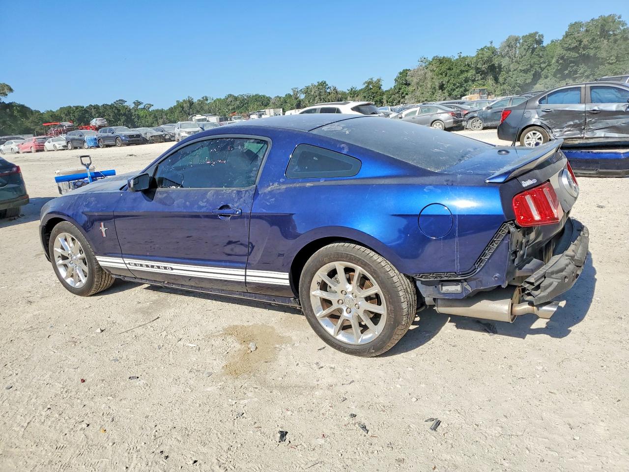 2011 Ford Mustang Blue vin: 1ZVBP8AM2B5151283