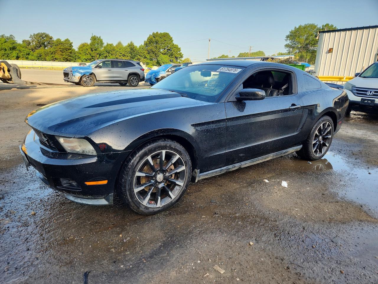 2011 Ford Mustang Black vin: 1ZVBP8AM2B5162798