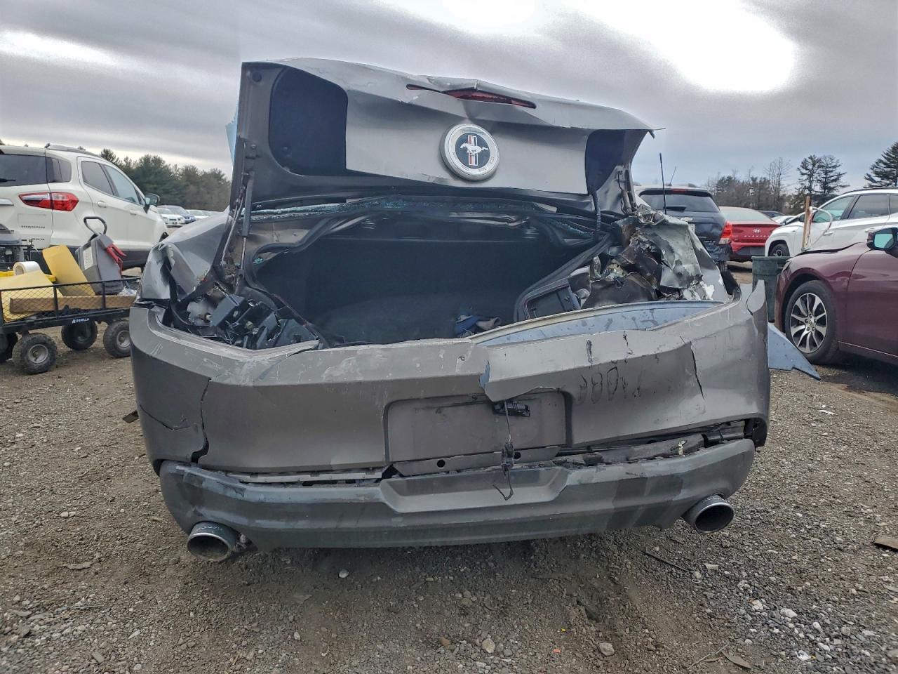 2011 Ford Mustang Gray vin: 1ZVBP8AM2B5166253