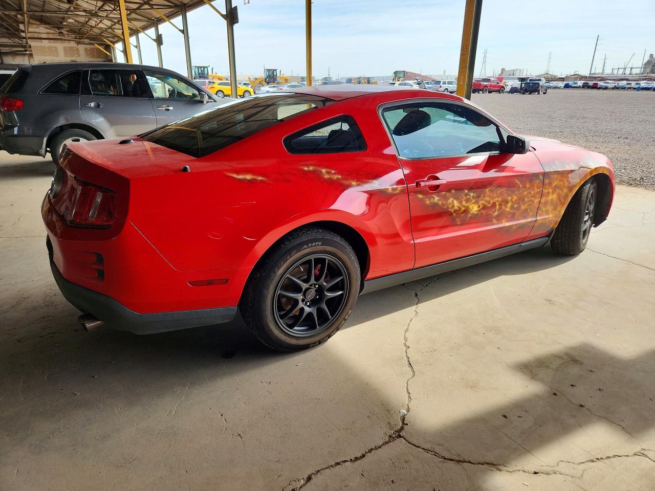 2012 Ford Mustang Red vin: 1ZVBP8AM2C5211127