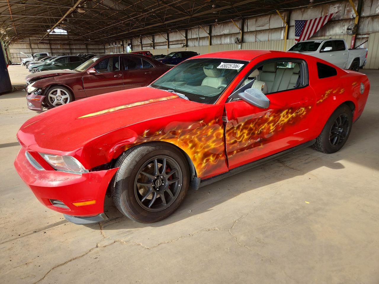 2012 Ford Mustang Red vin: 1ZVBP8AM2C5211127
