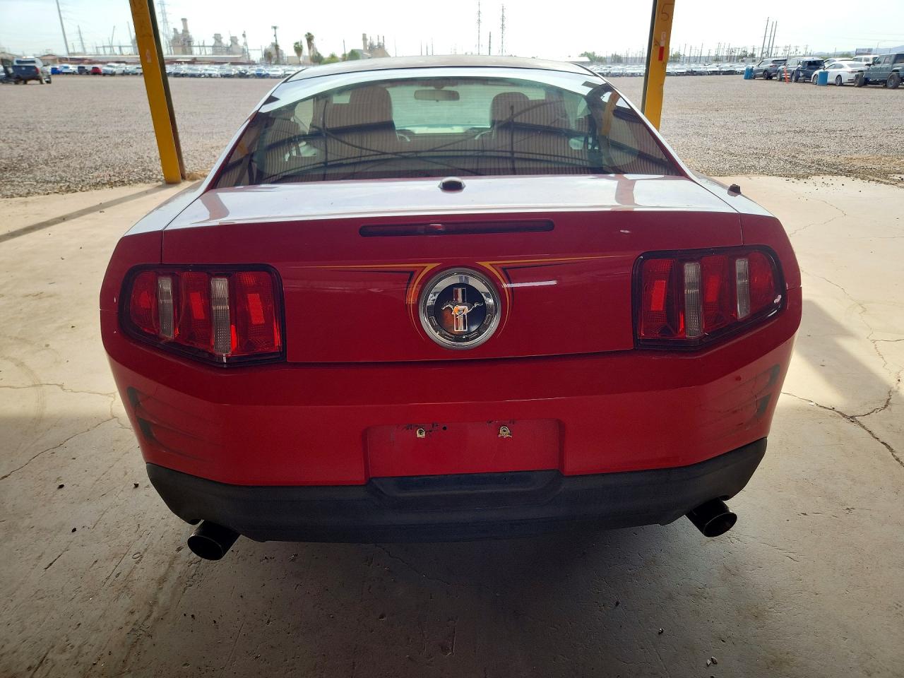 2012 Ford Mustang Red vin: 1ZVBP8AM2C5211127