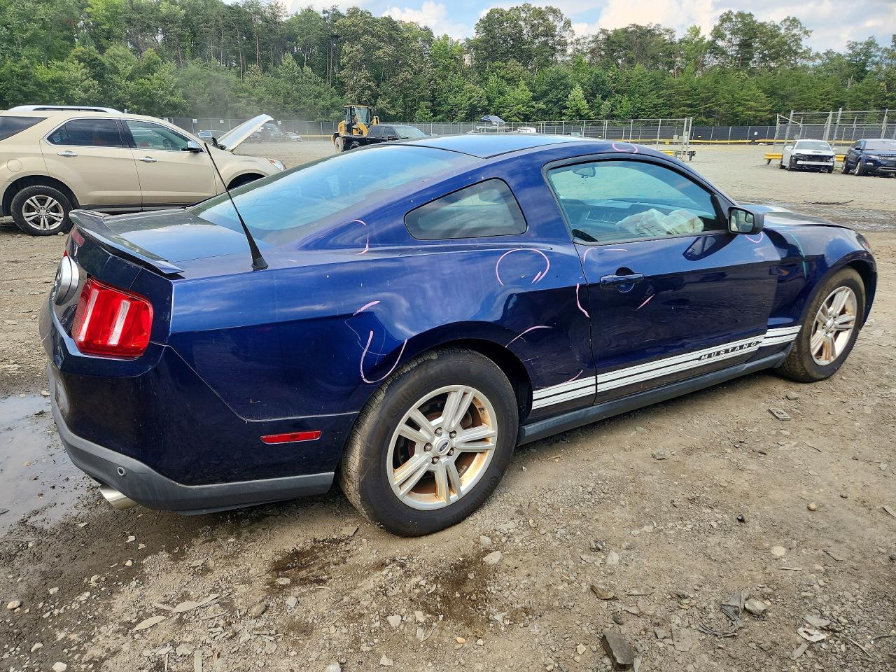 2012 Ford Mustang Blue vin: 1ZVBP8AM2C5248758