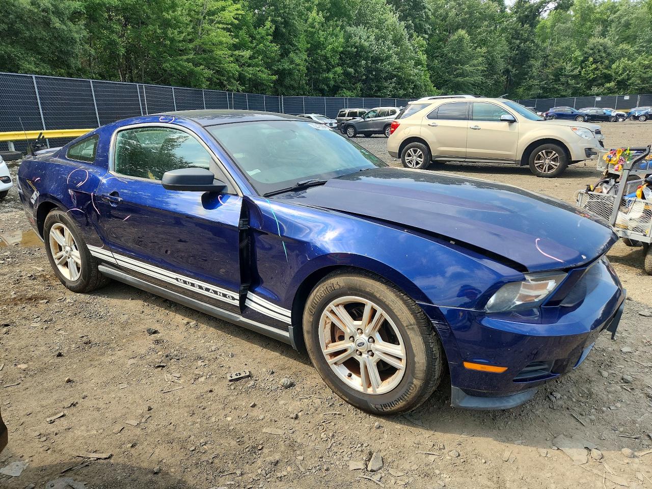 2012 Ford Mustang Blue vin: 1ZVBP8AM2C5248758