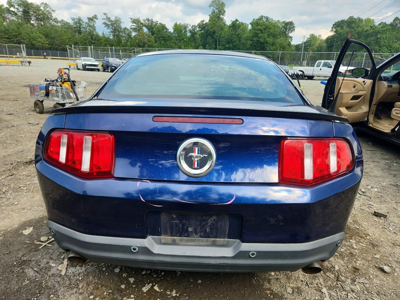 2012 Ford Mustang Blue vin: 1ZVBP8AM2C5248758
