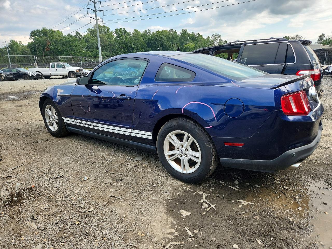 2012 Ford Mustang Blue vin: 1ZVBP8AM2C5248758