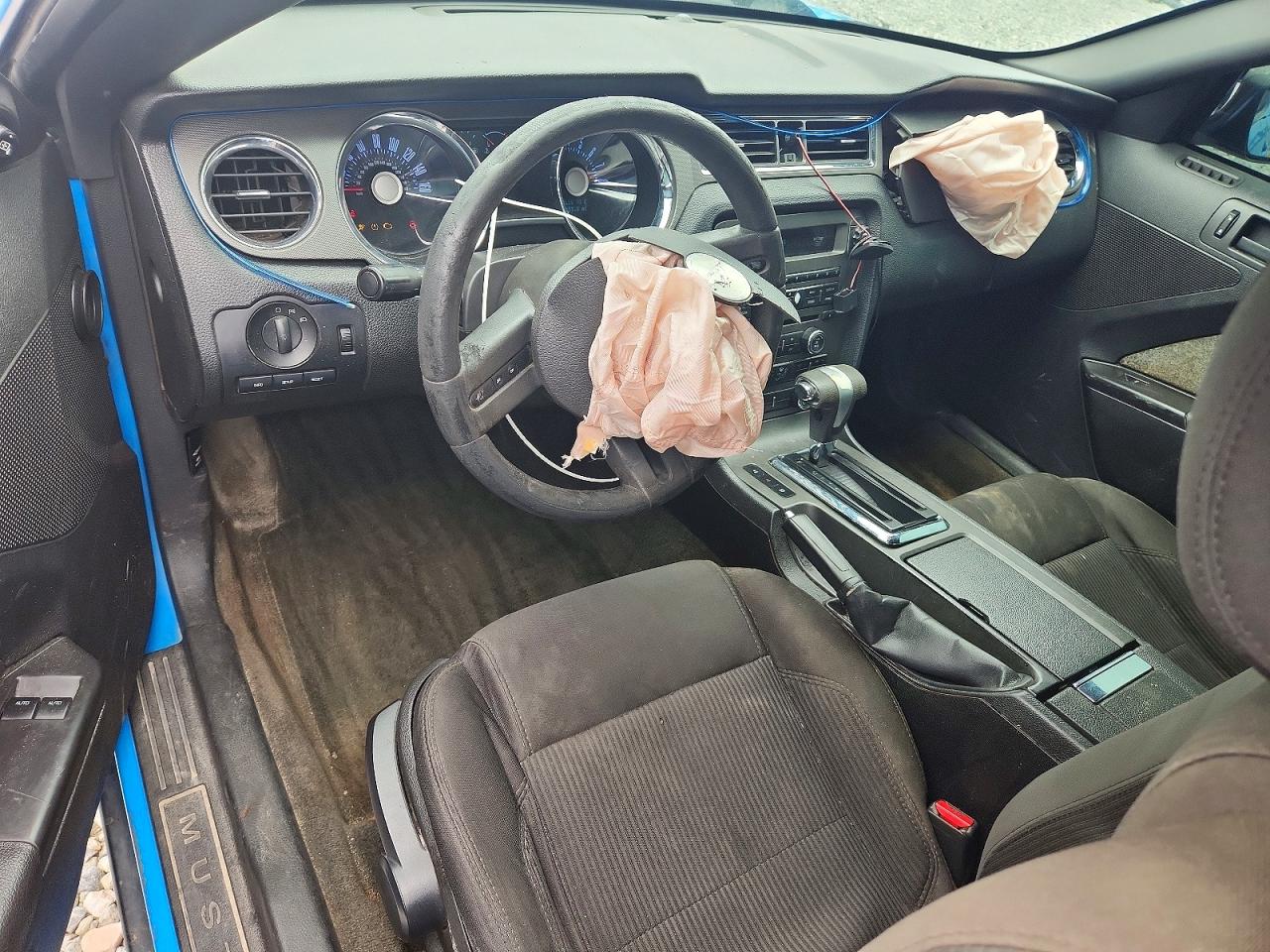 2012 Ford Mustang Blue vin: 1ZVBP8AM2C5253734