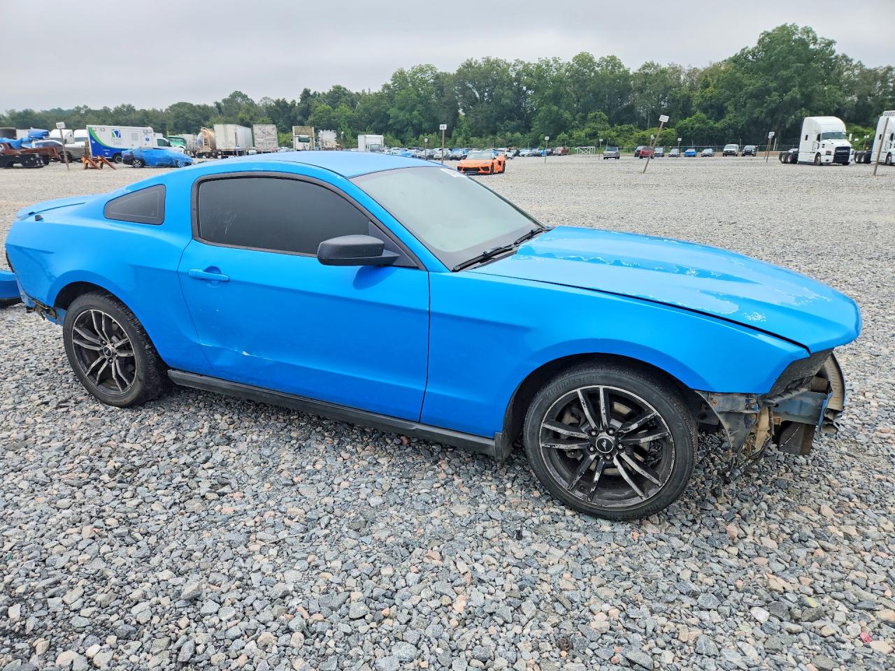 2012 Ford Mustang Blue vin: 1ZVBP8AM2C5253734