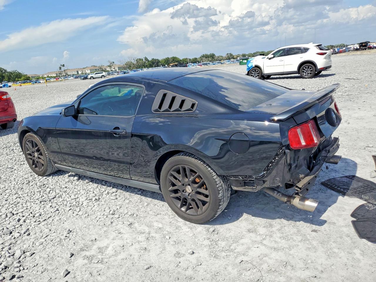 2012 Ford Mustang Black vin: 1ZVBP8AM2C5266810