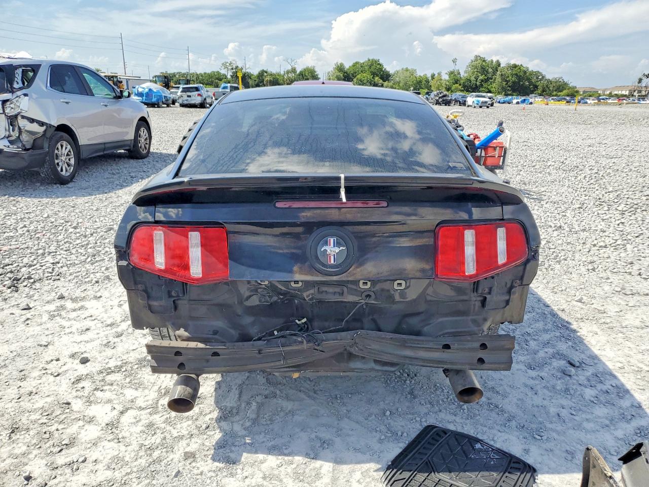 2012 Ford Mustang Black vin: 1ZVBP8AM2C5266810