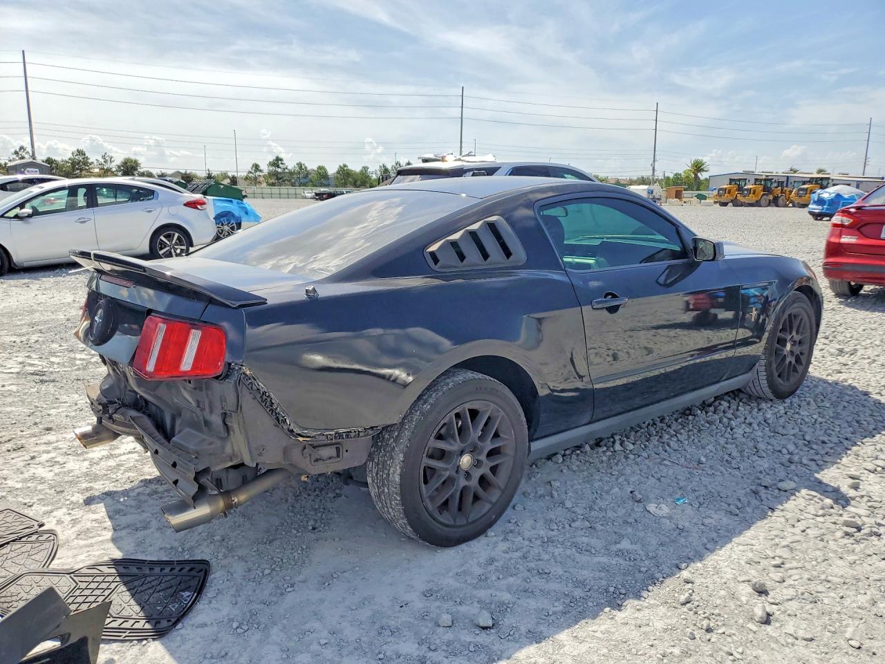 2012 Ford Mustang Black vin: 1ZVBP8AM2C5266810
