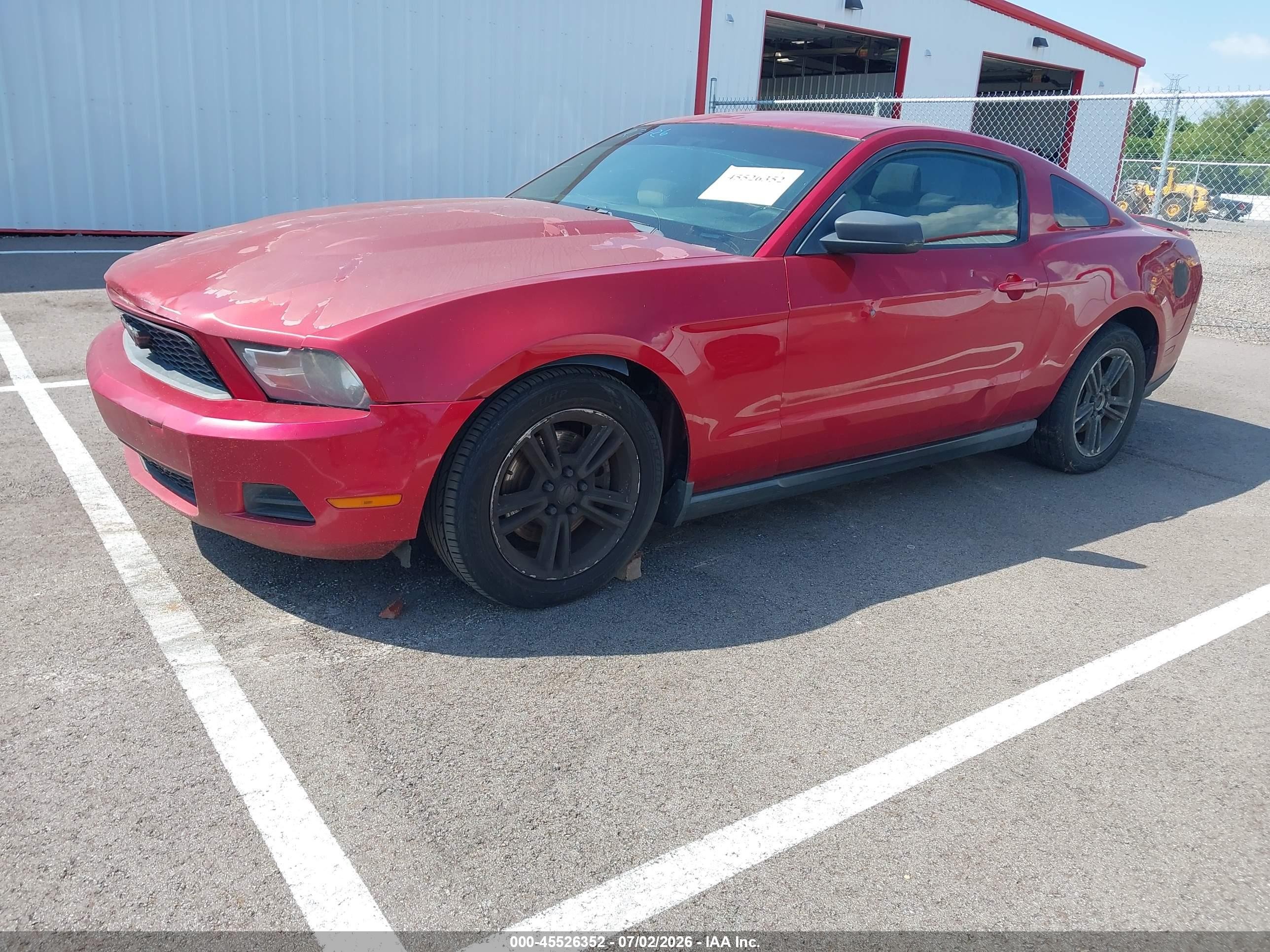 2012 Ford Mustang V6/v6 Premium Red vin: 1ZVBP8AM2C5267200