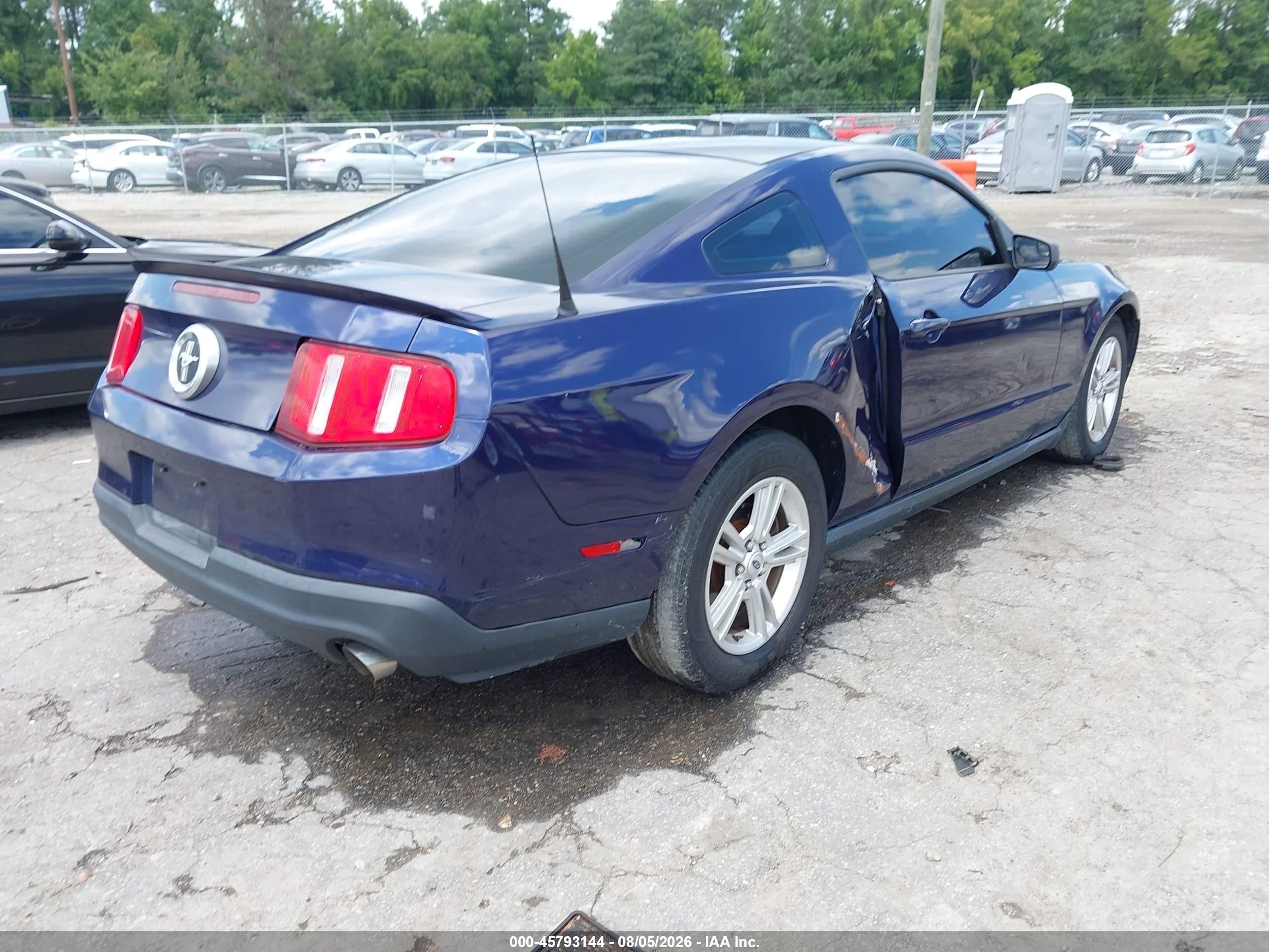 2012 Ford Mustang V6 Purple vin: 1ZVBP8AM2C5271957