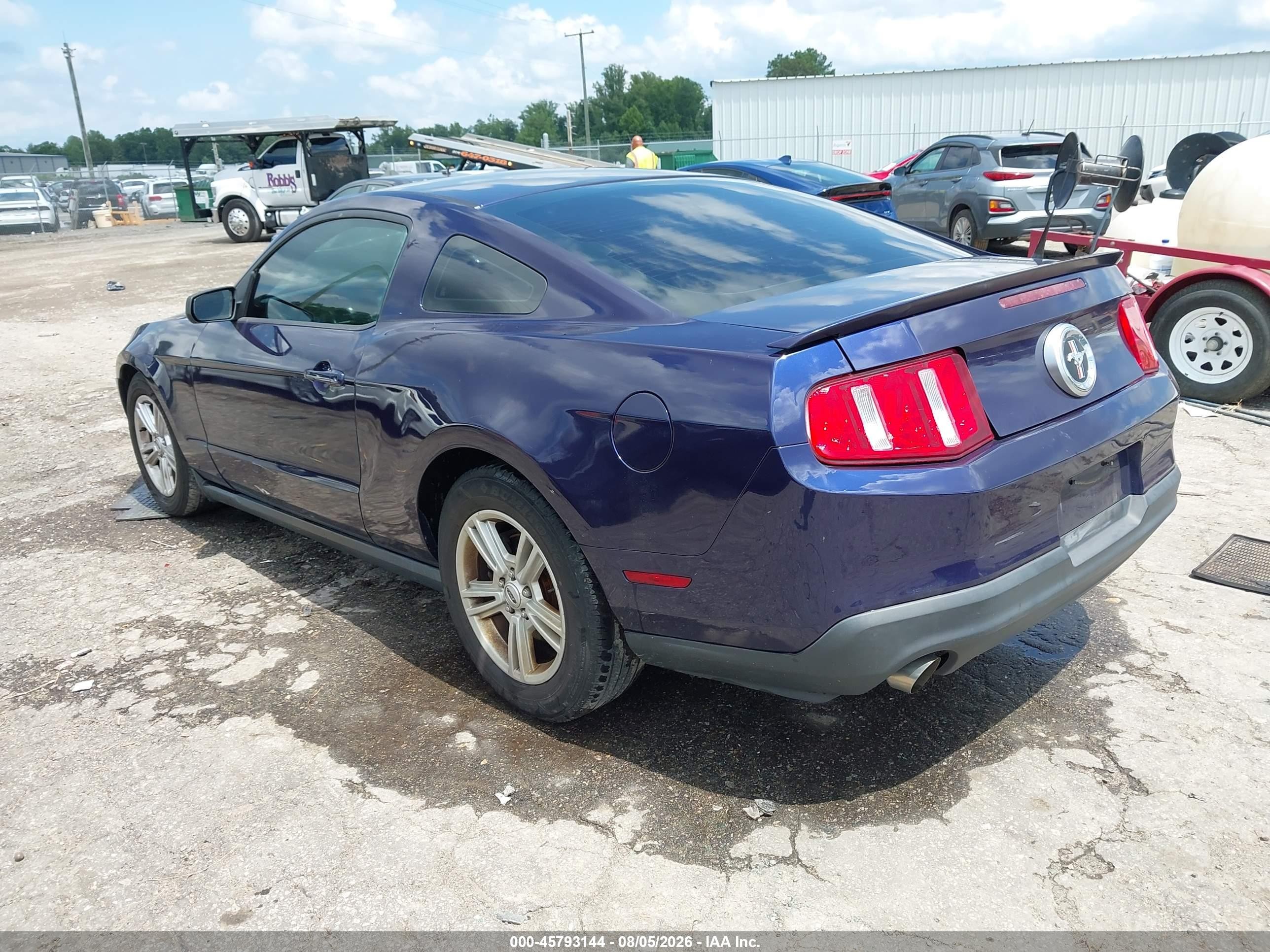 2012 Ford Mustang V6 Purple vin: 1ZVBP8AM2C5271957