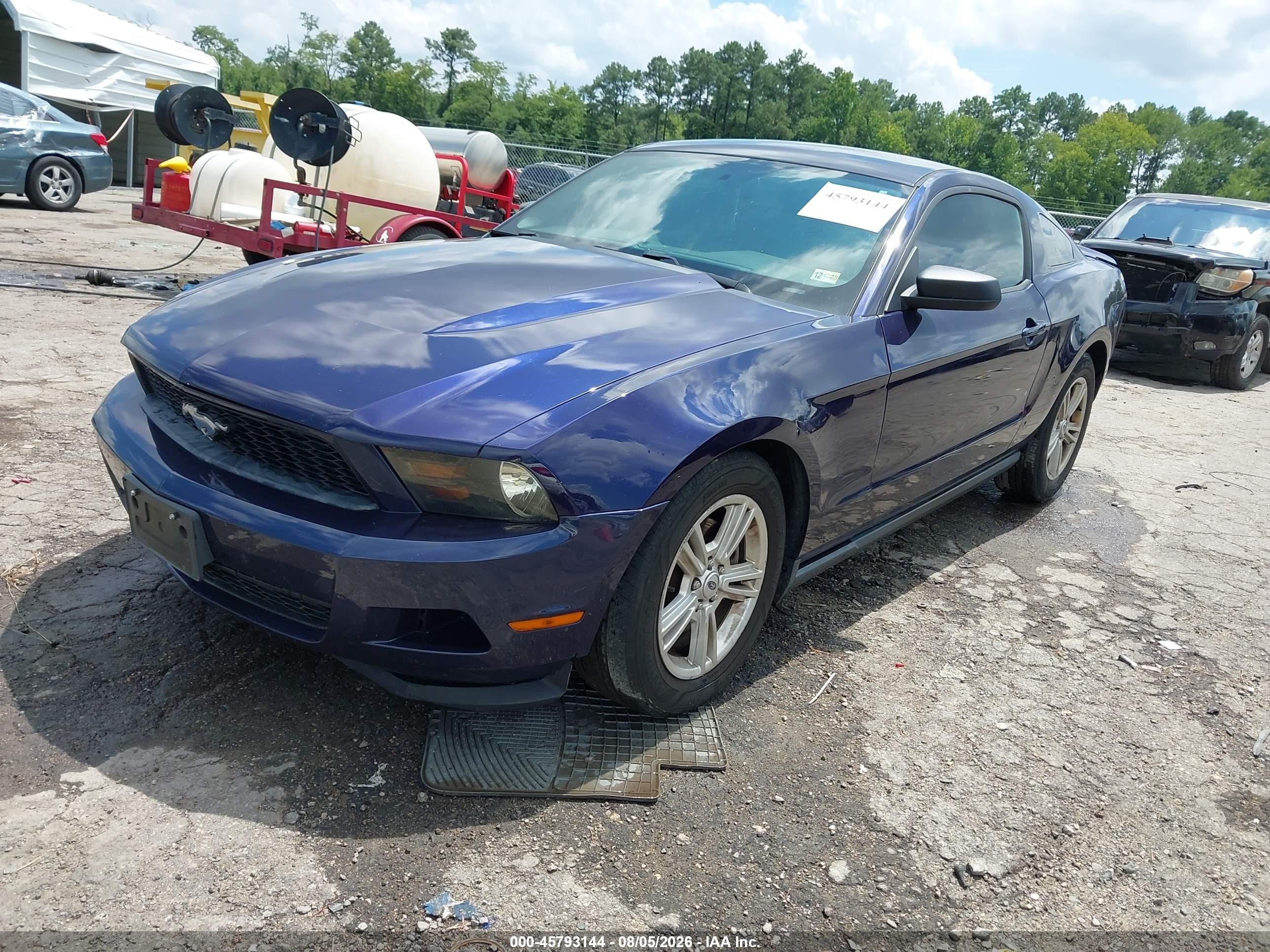 2012 Ford Mustang V6 Purple vin: 1ZVBP8AM2C5271957