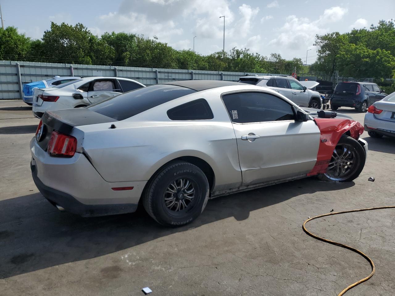 2012 Ford Mustang Gray vin: 1ZVBP8AM2C5277645