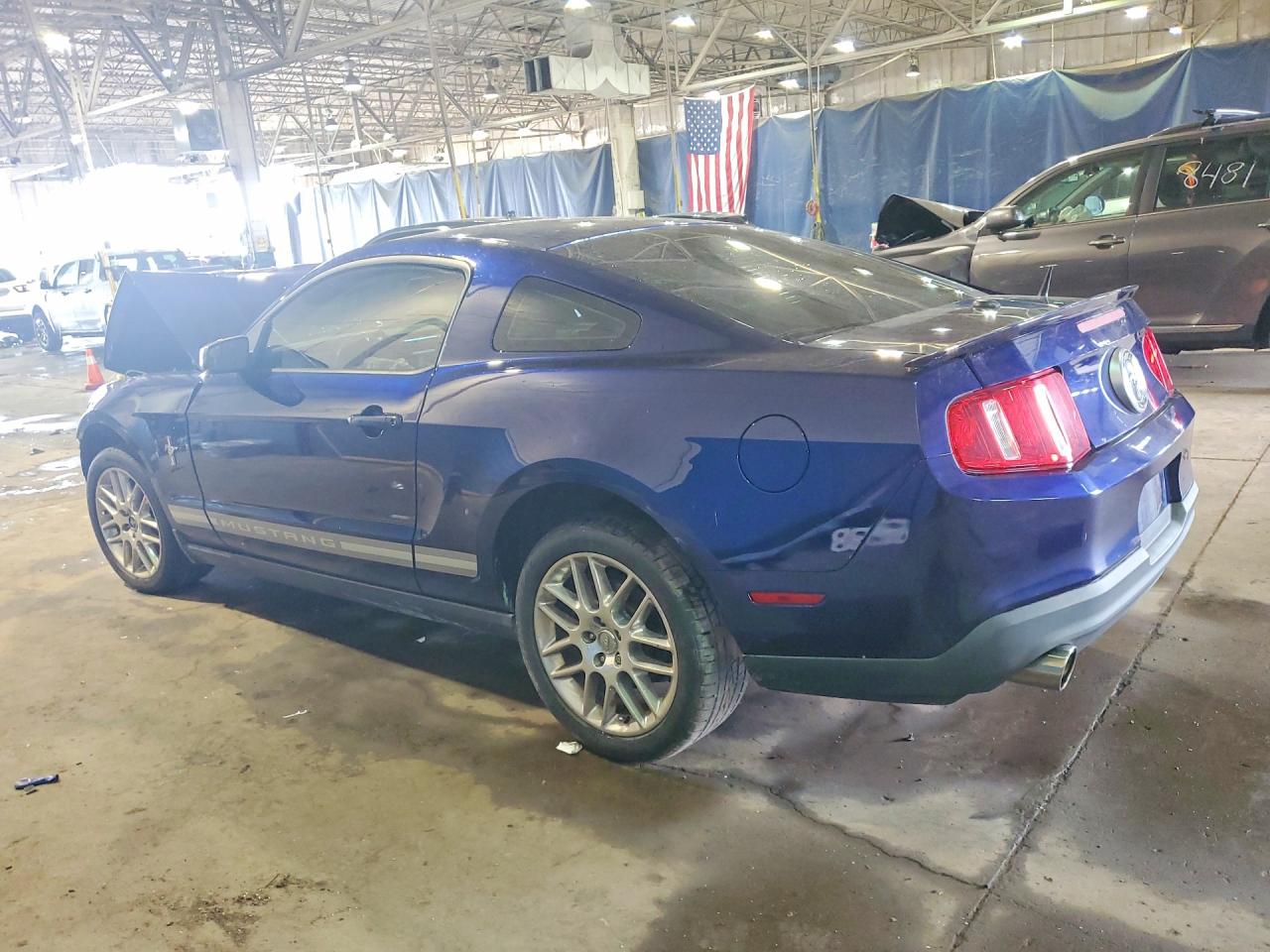 2012 Ford Mustang Blue vin: 1ZVBP8AM2C5280691