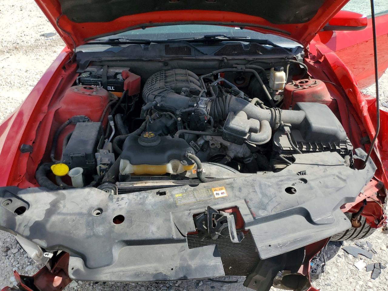 2012 Ford Mustang Red vin: 1ZVBP8AM2C5281629