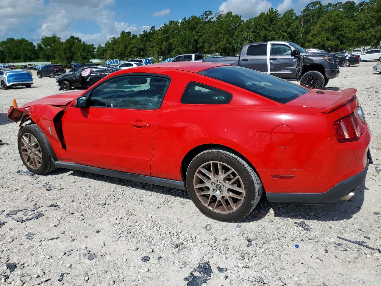 2012 Ford Mustang Red vin: 1ZVBP8AM2C5281629