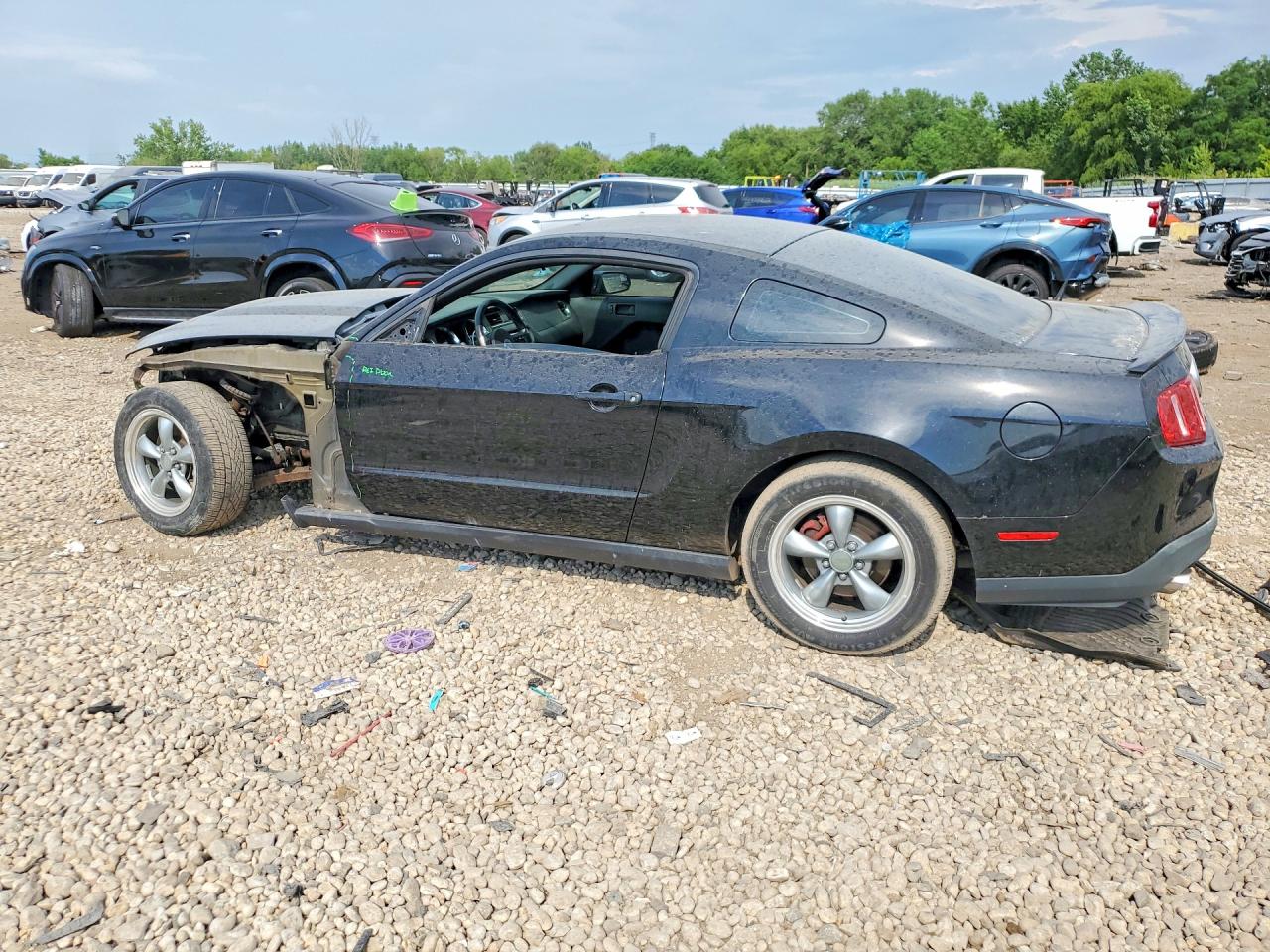 2012 Ford Mustang Black vin: 1ZVBP8AM2C5287463