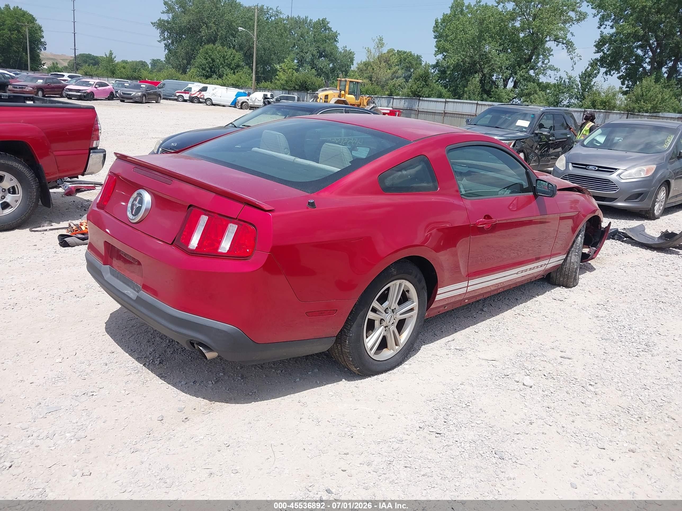 2012 Ford Mustang V6/v6 Premium Red vin: 1ZVBP8AM2C5287608