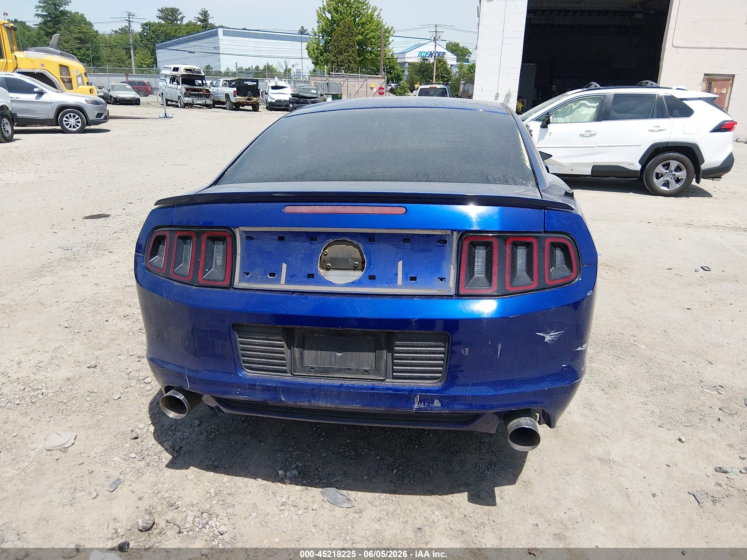 2013 Ford Mustang V6 Blue vin: 1ZVBP8AM2D5213266