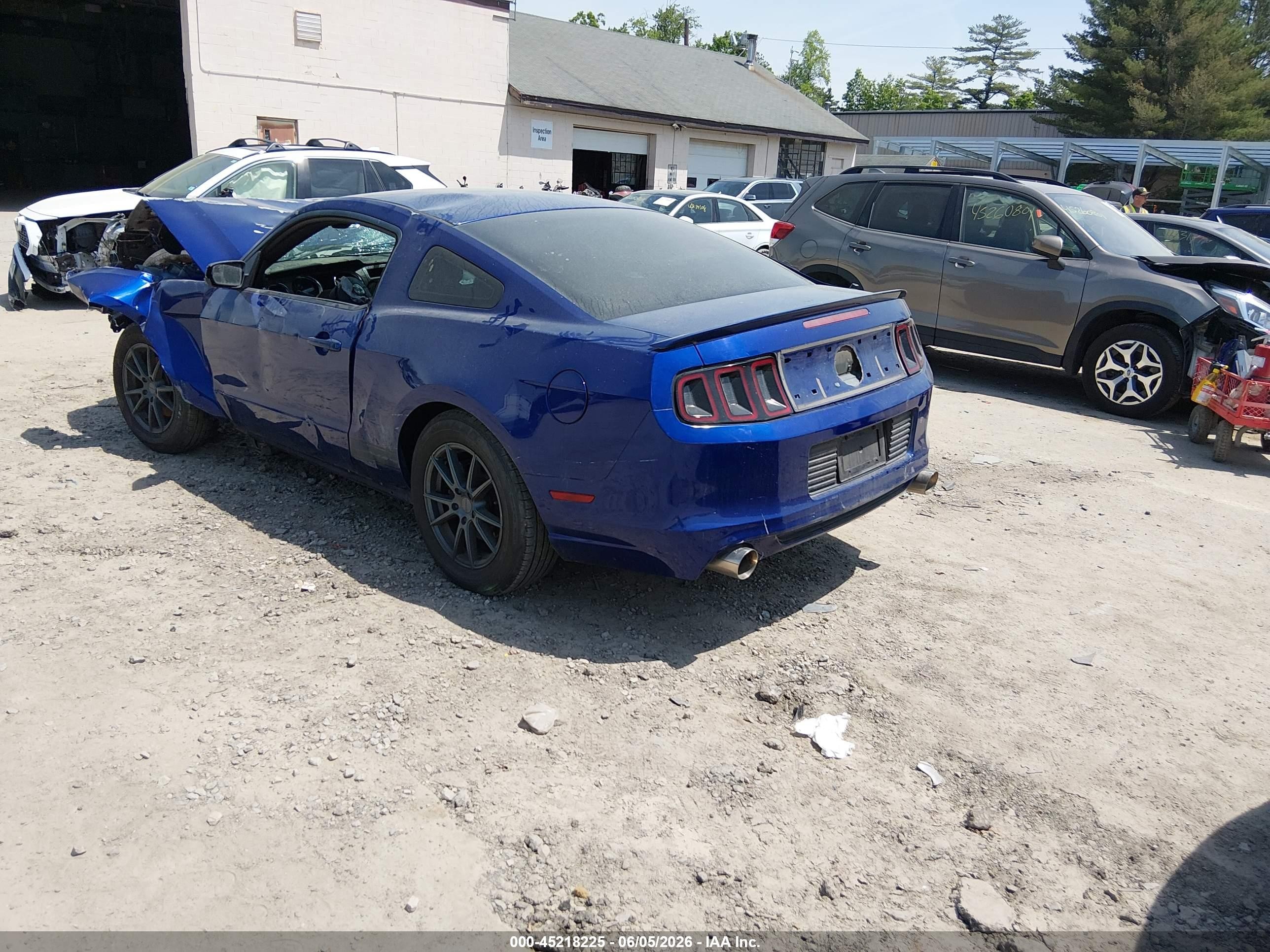 2013 Ford Mustang V6 Blue vin: 1ZVBP8AM2D5213266