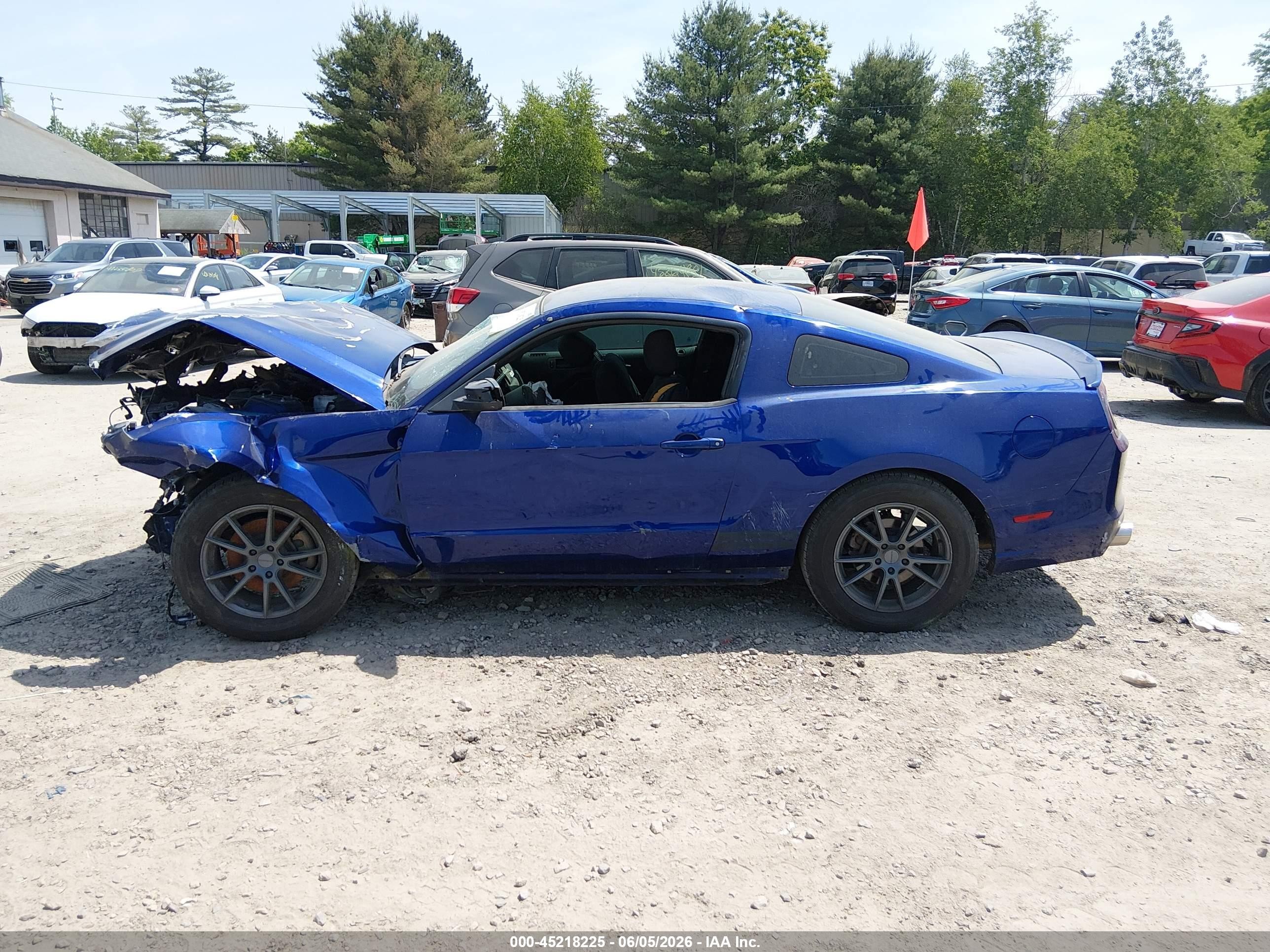 2013 Ford Mustang V6 Blue vin: 1ZVBP8AM2D5213266