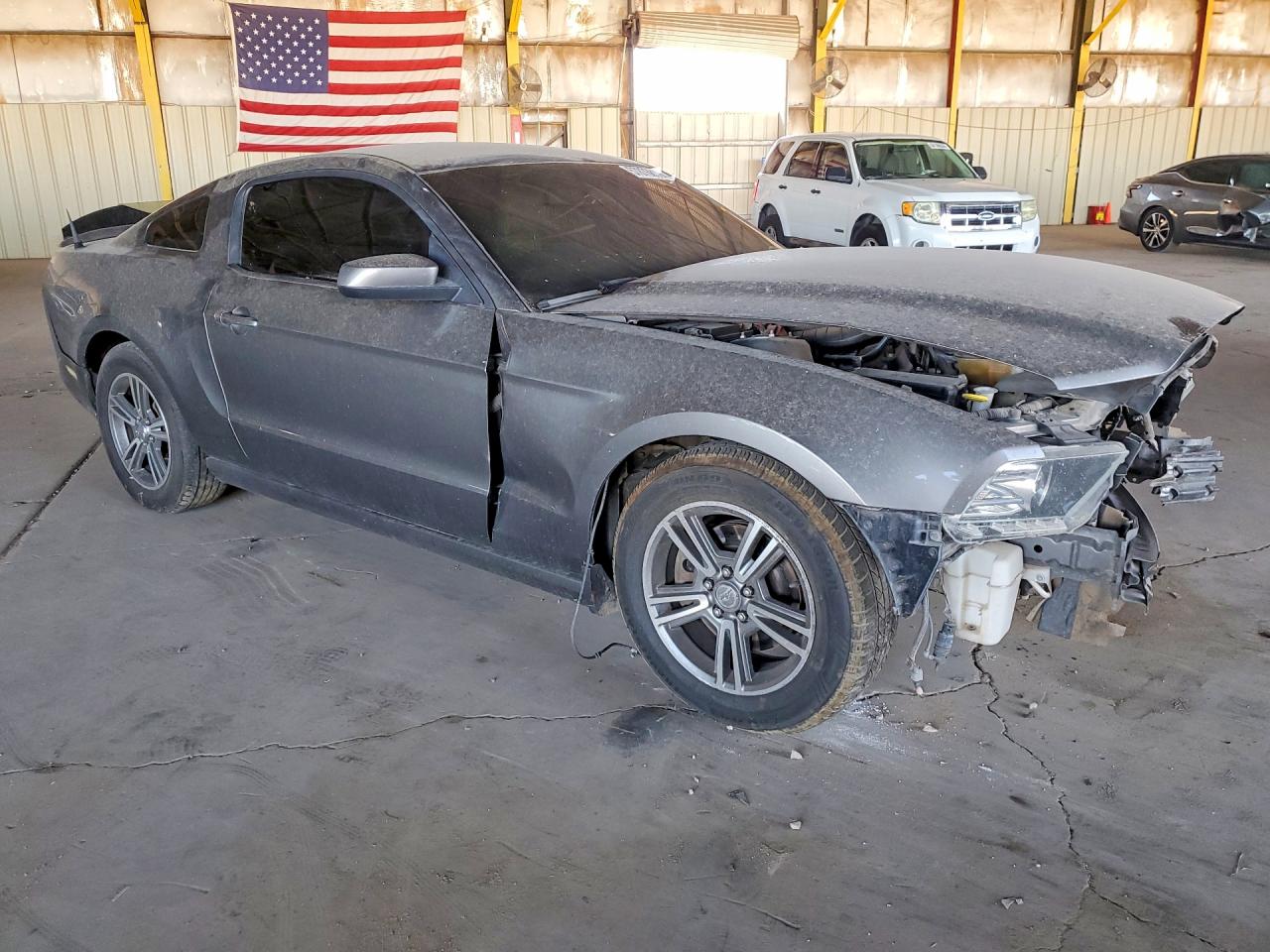 2013 Ford Mustang Gray vin: 1ZVBP8AM2D5216572