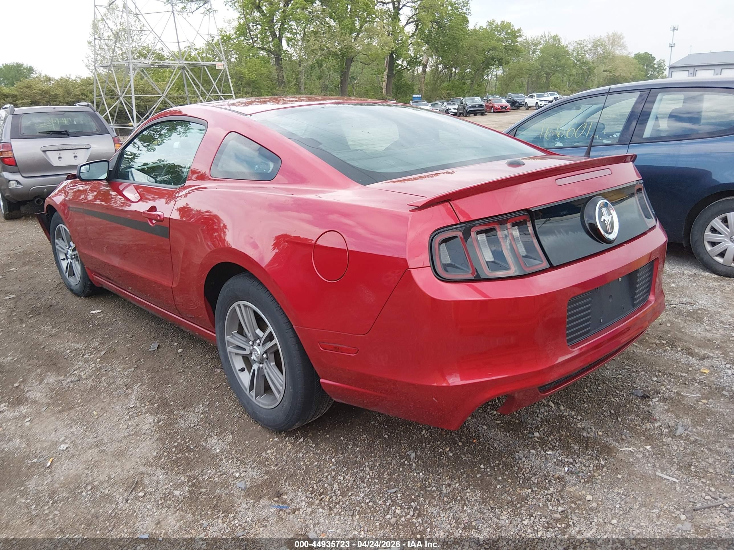 2013 Ford Mustang V6 Premium Red vin: 1ZVBP8AM2D5231671