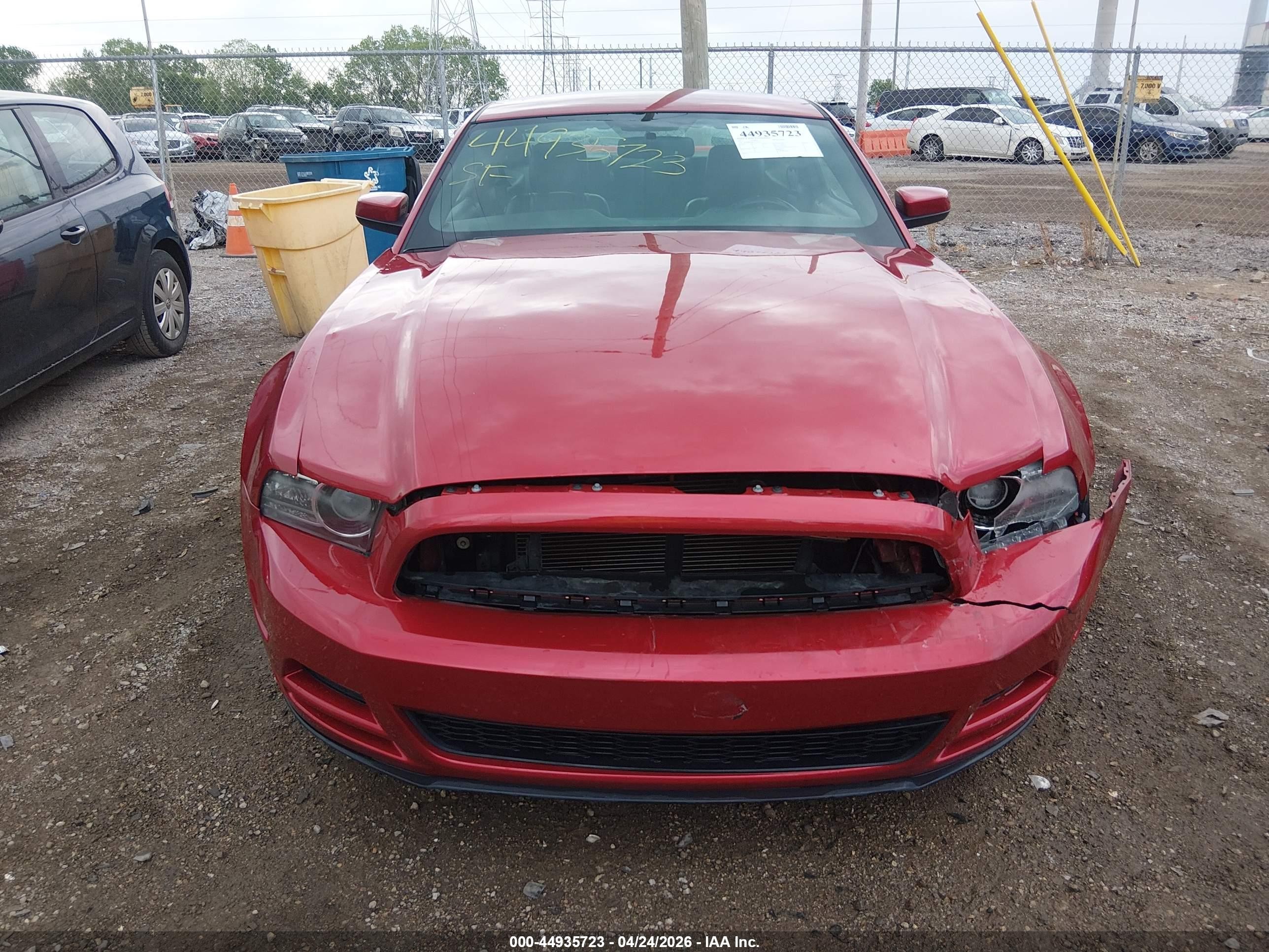 2013 Ford Mustang V6 Premium Red vin: 1ZVBP8AM2D5231671