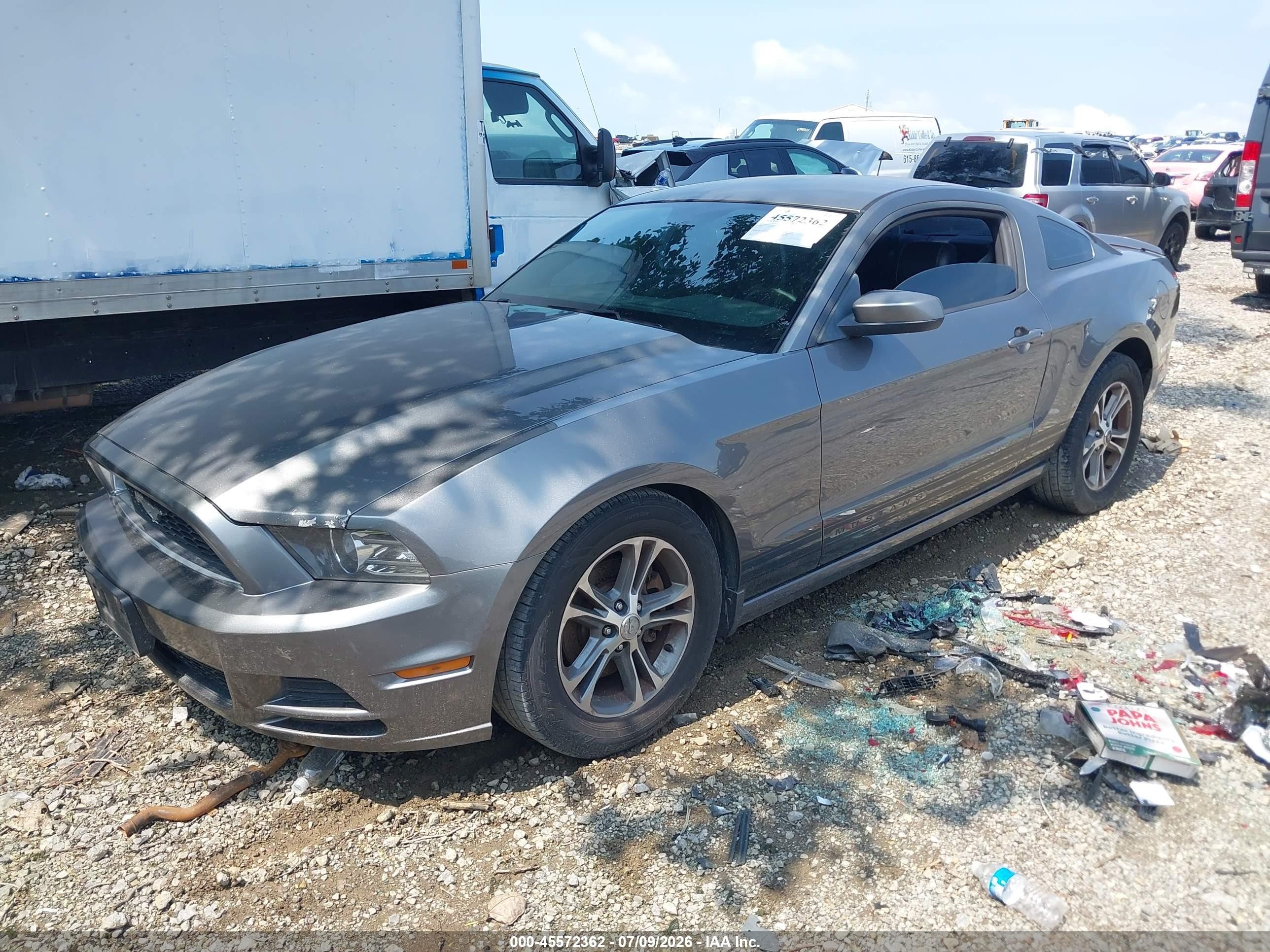 2013 Ford Mustang V6 Premium Gray vin: 1ZVBP8AM2D5243786