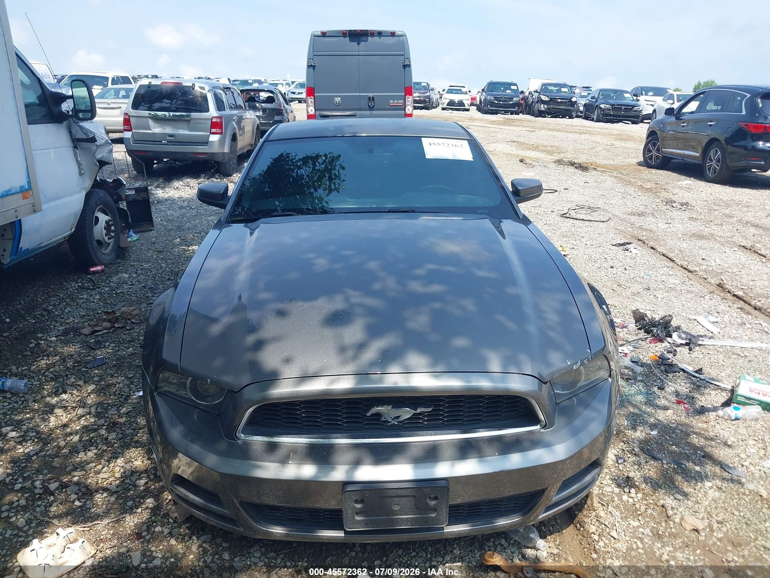 2013 Ford Mustang V6 Premium Gray vin: 1ZVBP8AM2D5243786
