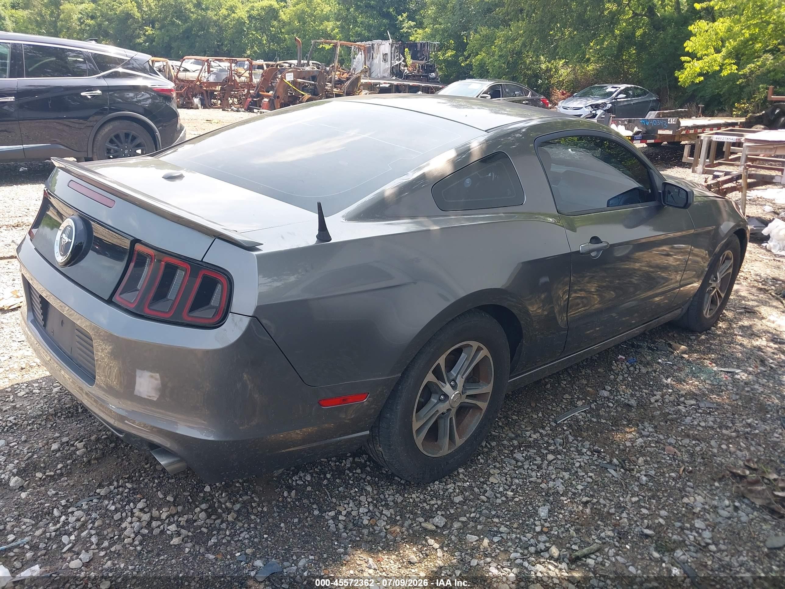 2013 Ford Mustang V6 Premium Gray vin: 1ZVBP8AM2D5243786
