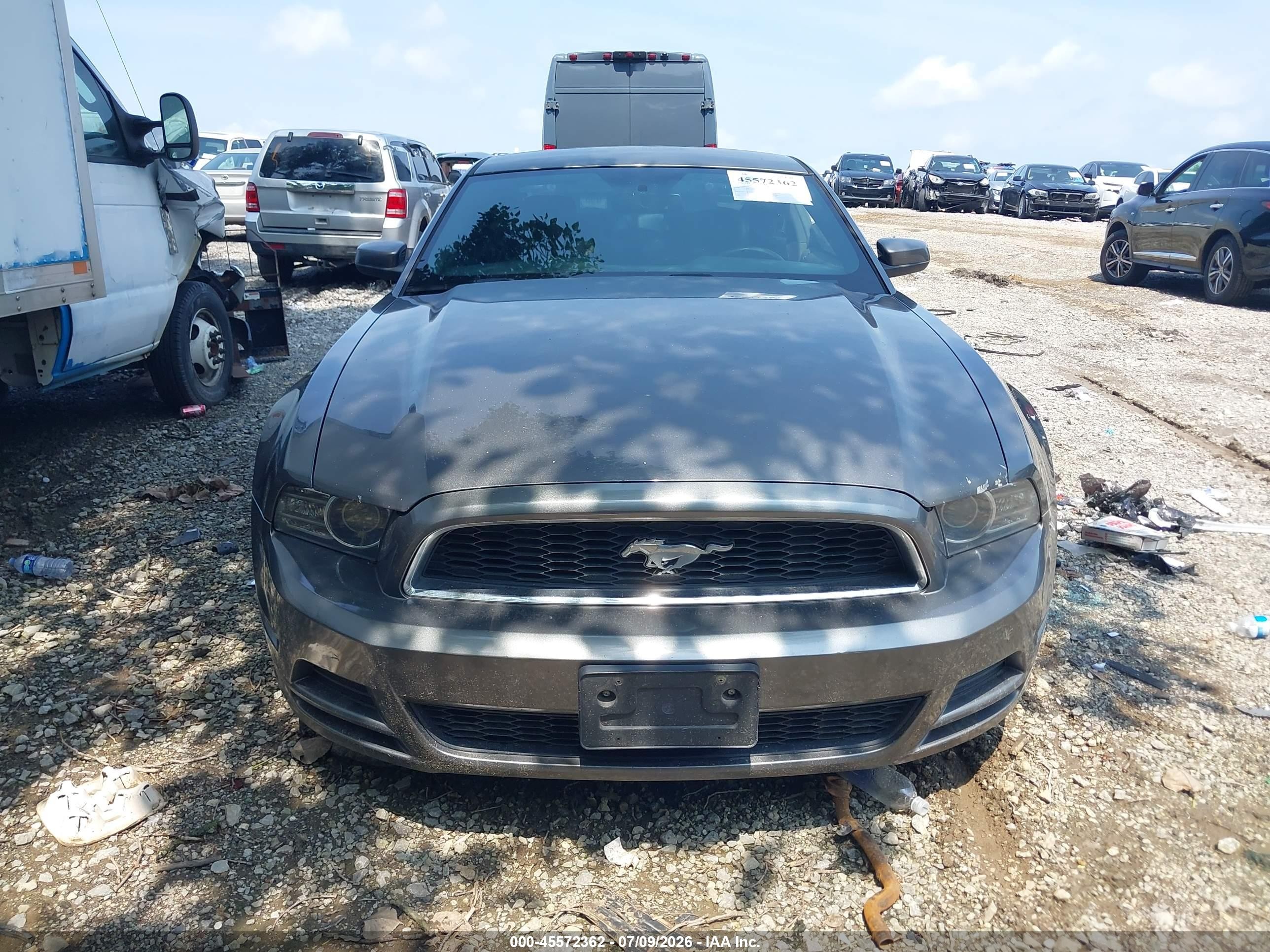 2013 Ford Mustang V6 Premium Gray vin: 1ZVBP8AM2D5243786