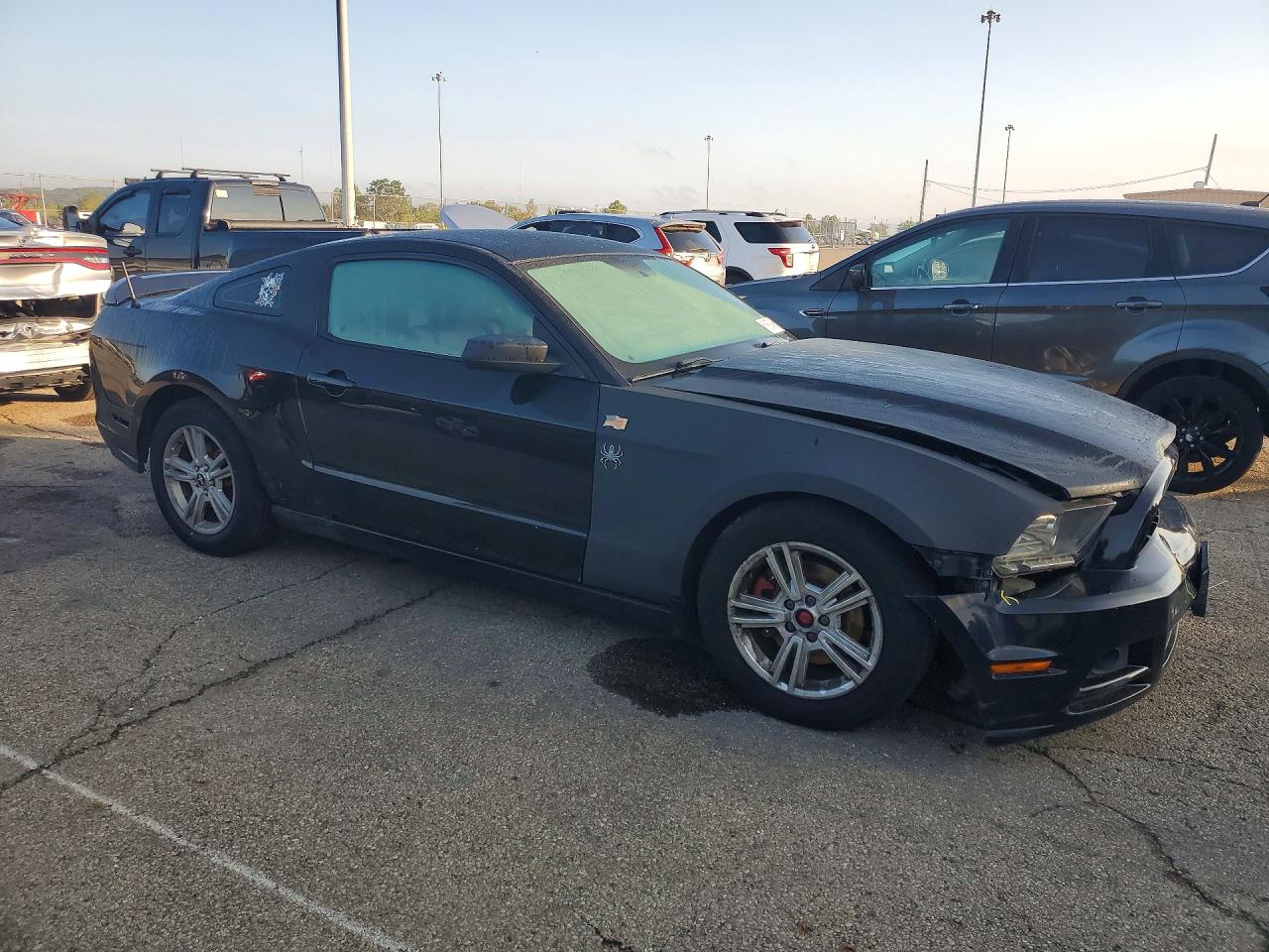 2013 Ford Mustang Black vin: 1ZVBP8AM2D5263410