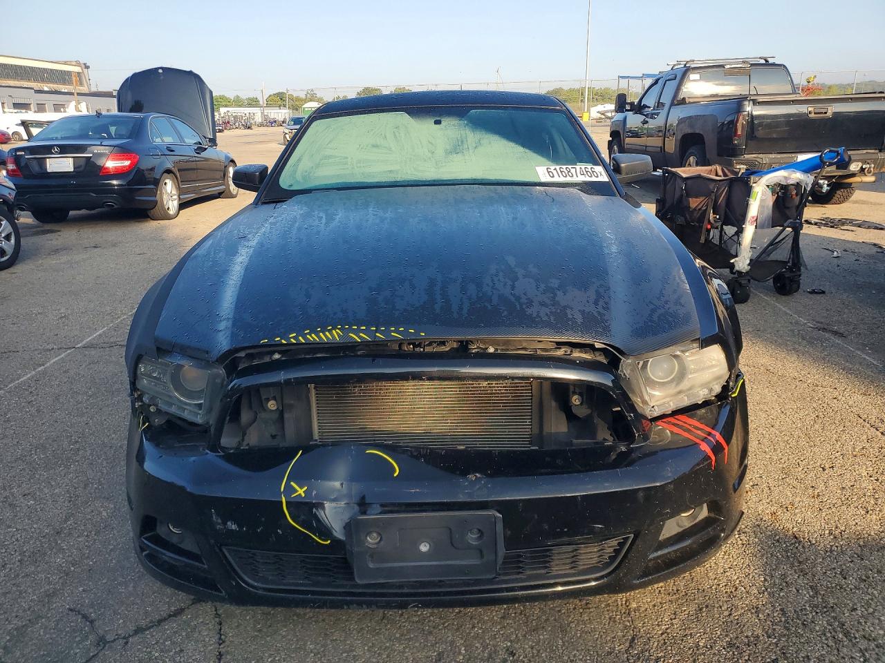 2013 Ford Mustang Black vin: 1ZVBP8AM2D5263410