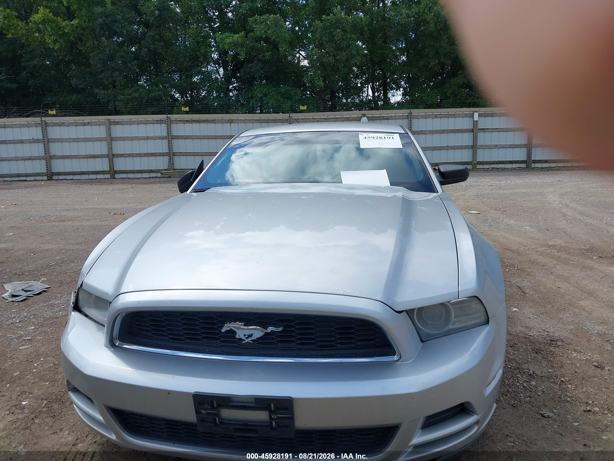 2013 Ford Mustang V6 Silver vin: 1ZVBP8AM2D5270082