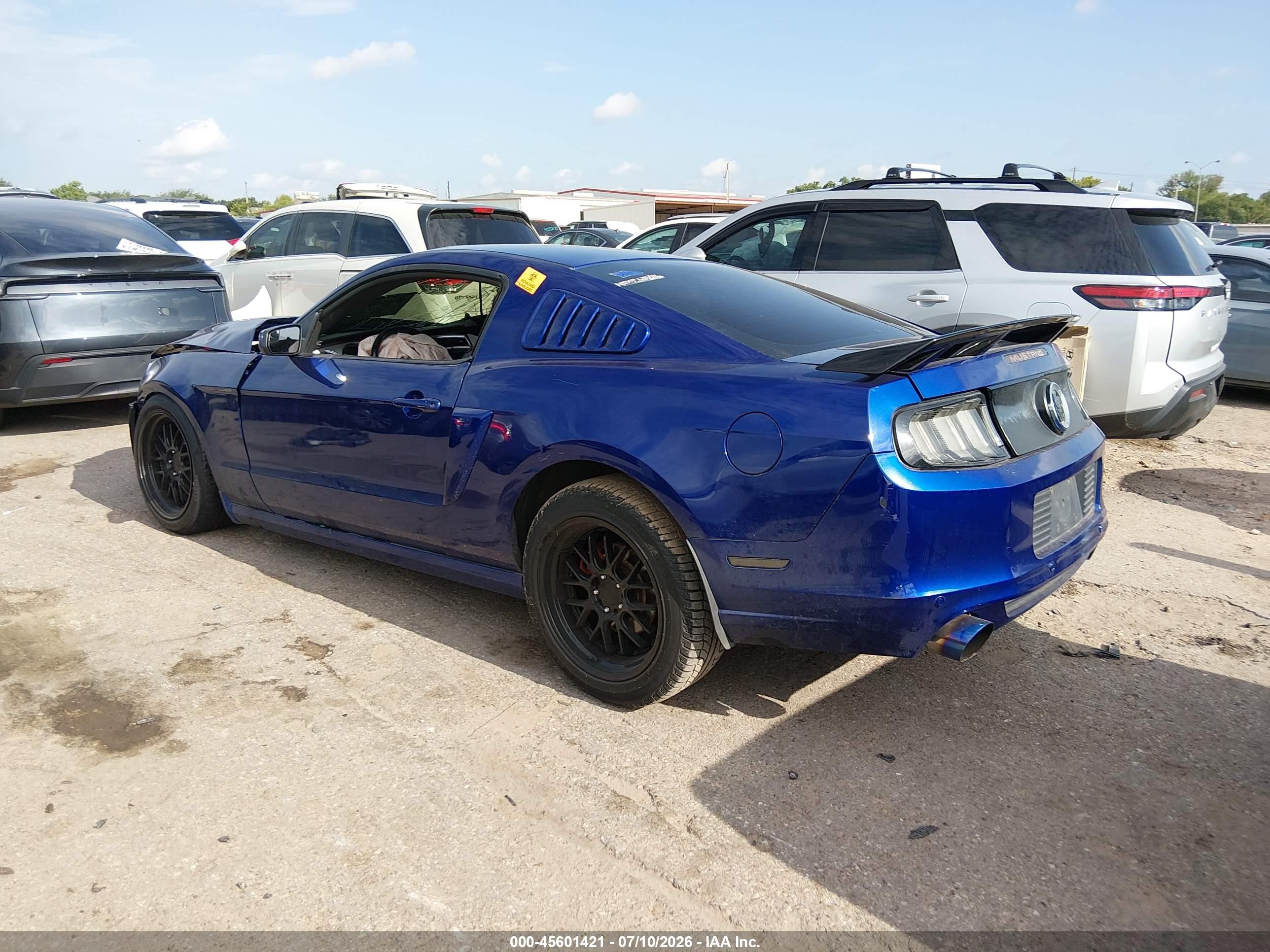 2013 Ford Mustang V6 Premium Blue vin: 1ZVBP8AM2D5274472